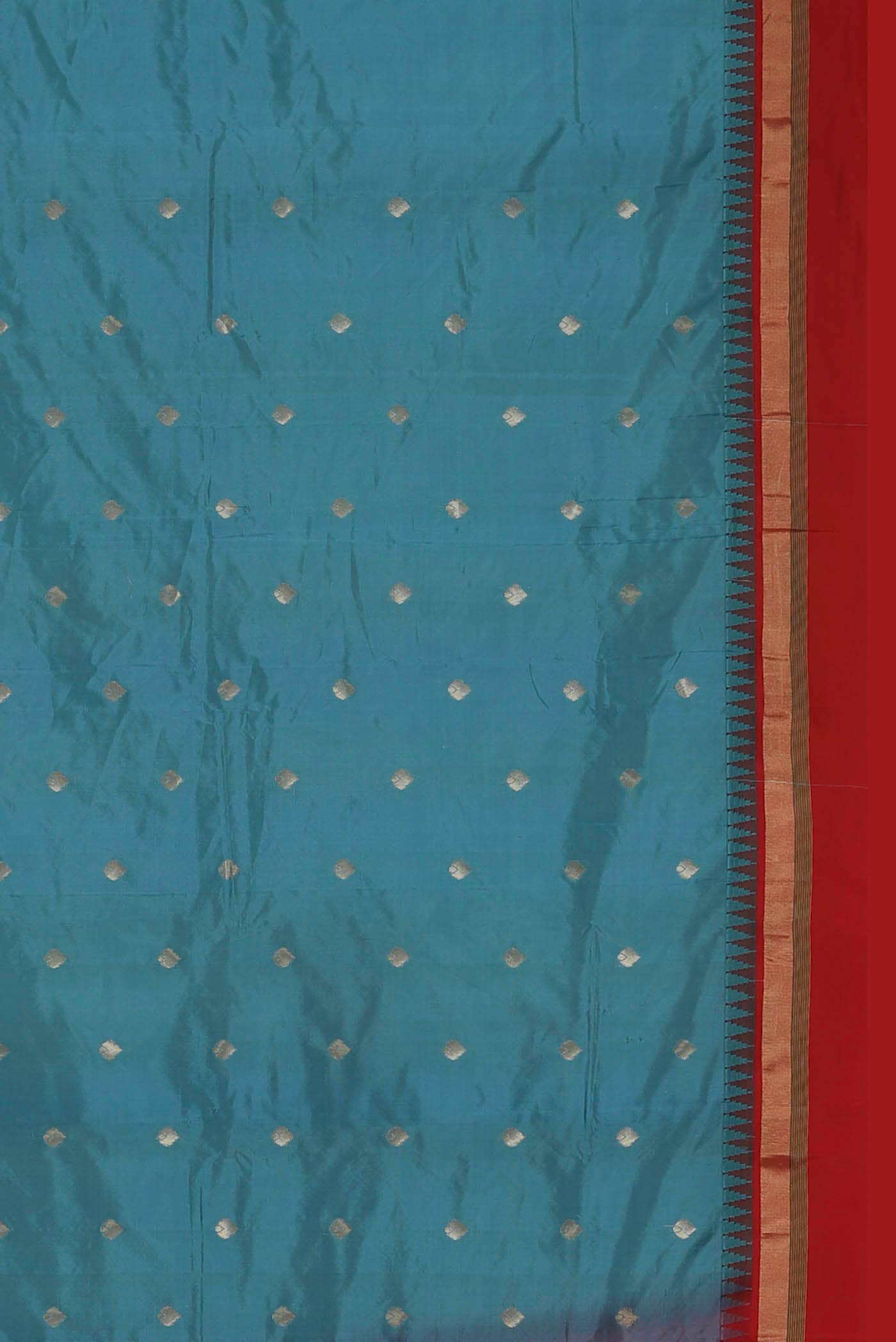 Blue Blended Bangalore Silk Saree