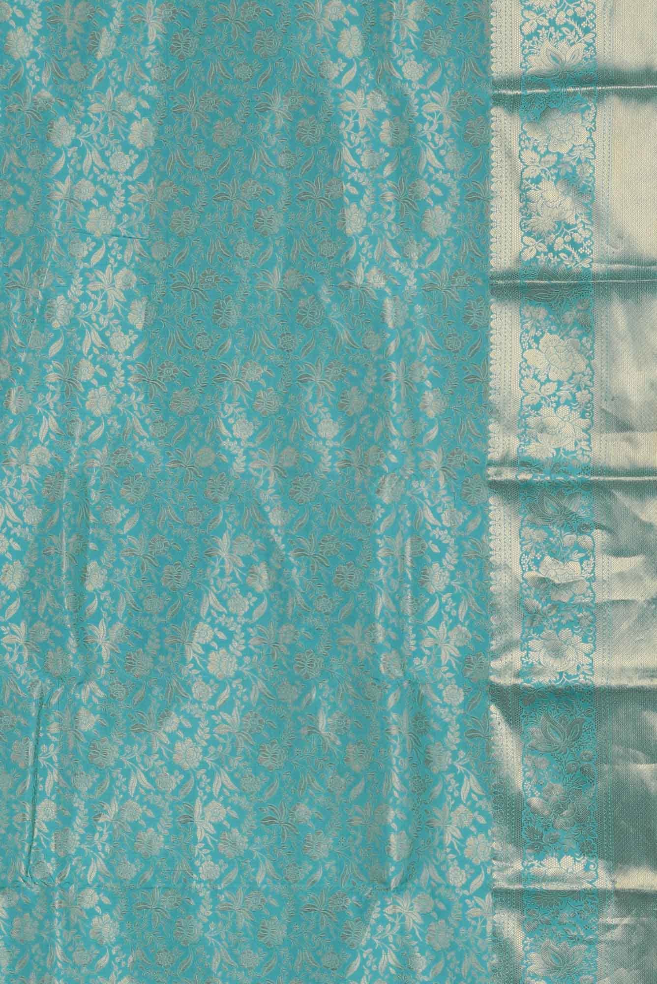 Blue Bangalore Silk Saree