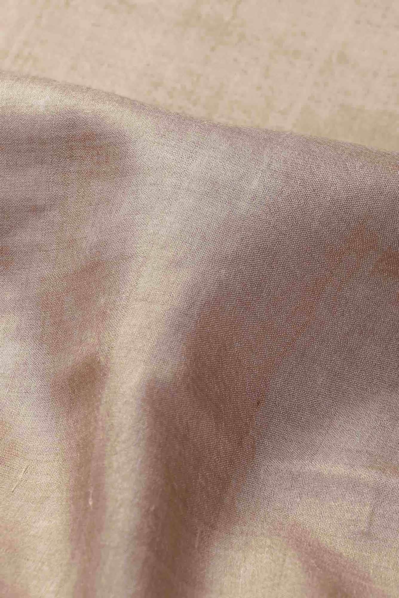 Beige Bhagalpuri Tussar Silk Saree