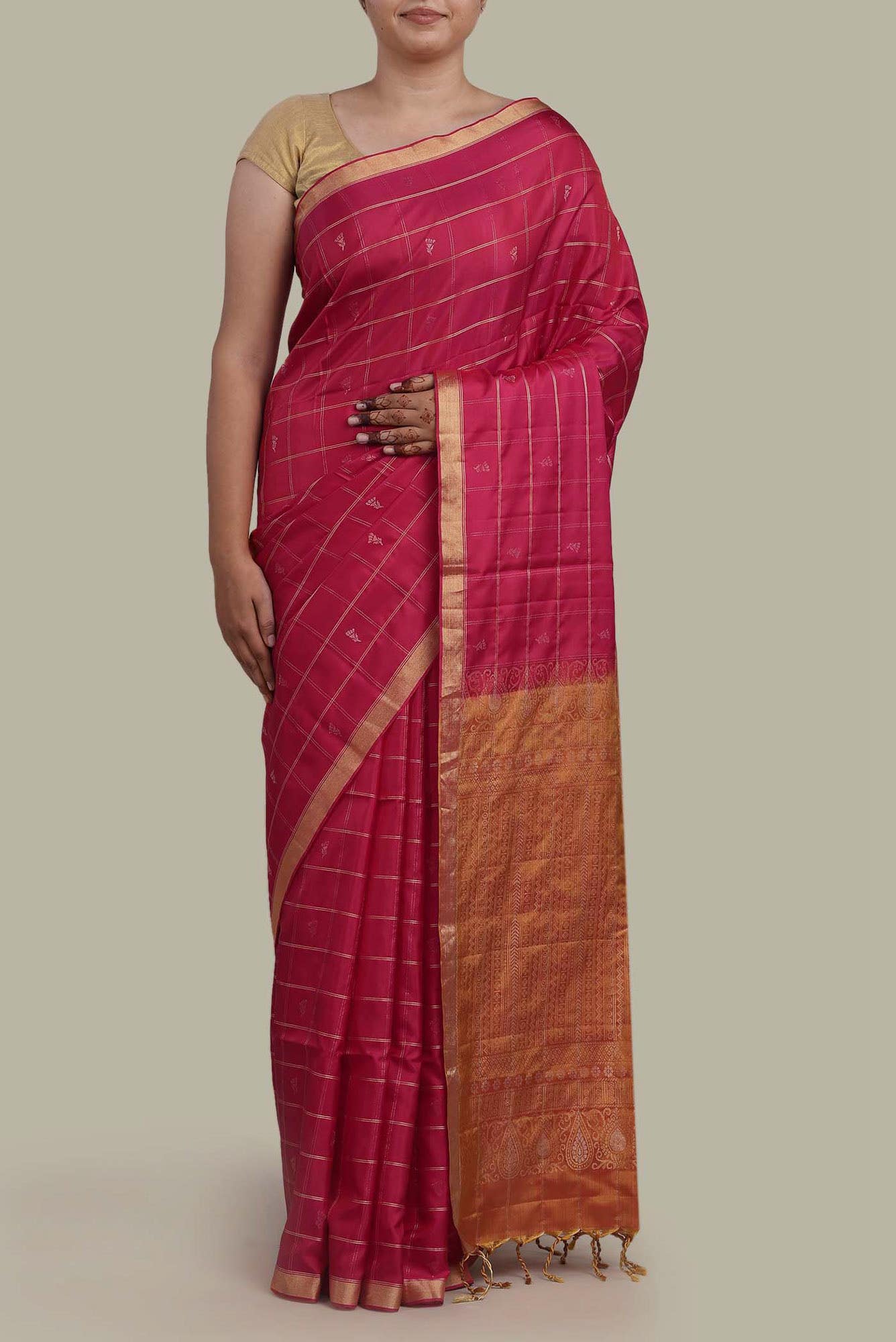 Pink Soft Silk Saree