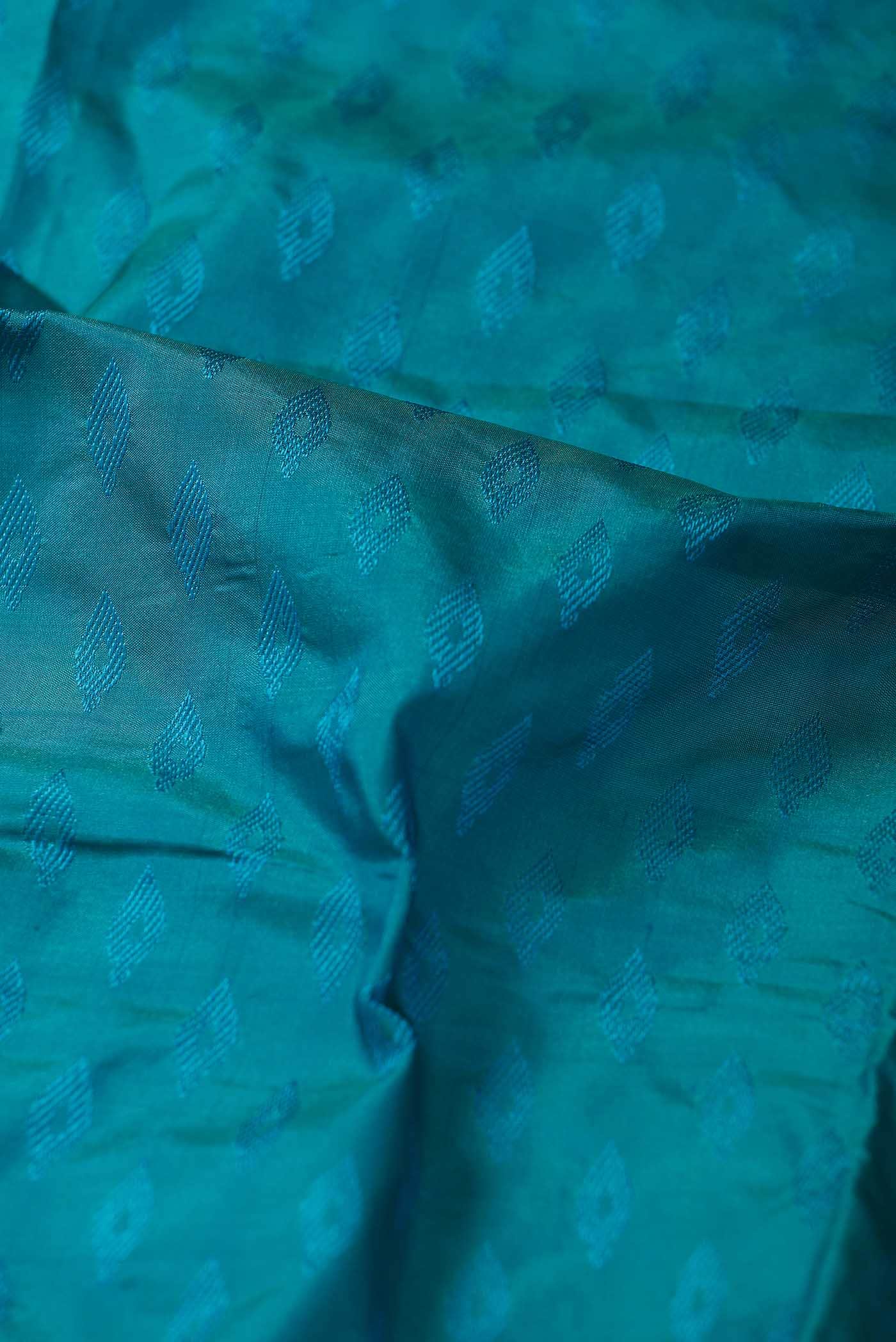 Blue Blended Bangalore Silk Saree