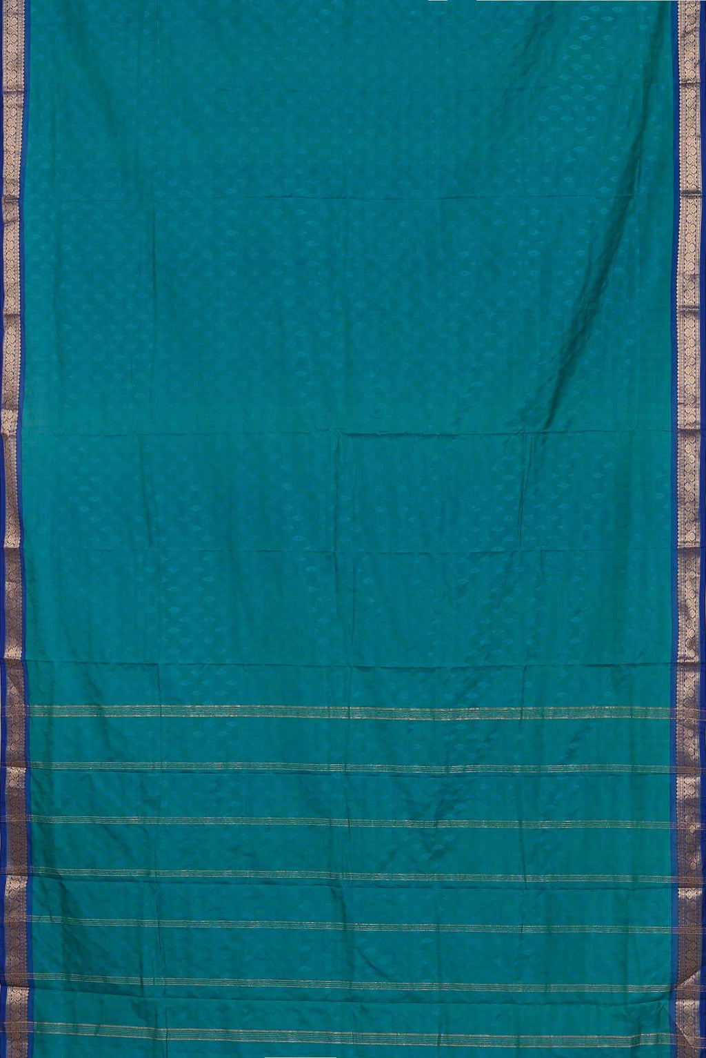 Blue Blended Bangalore Silk Saree