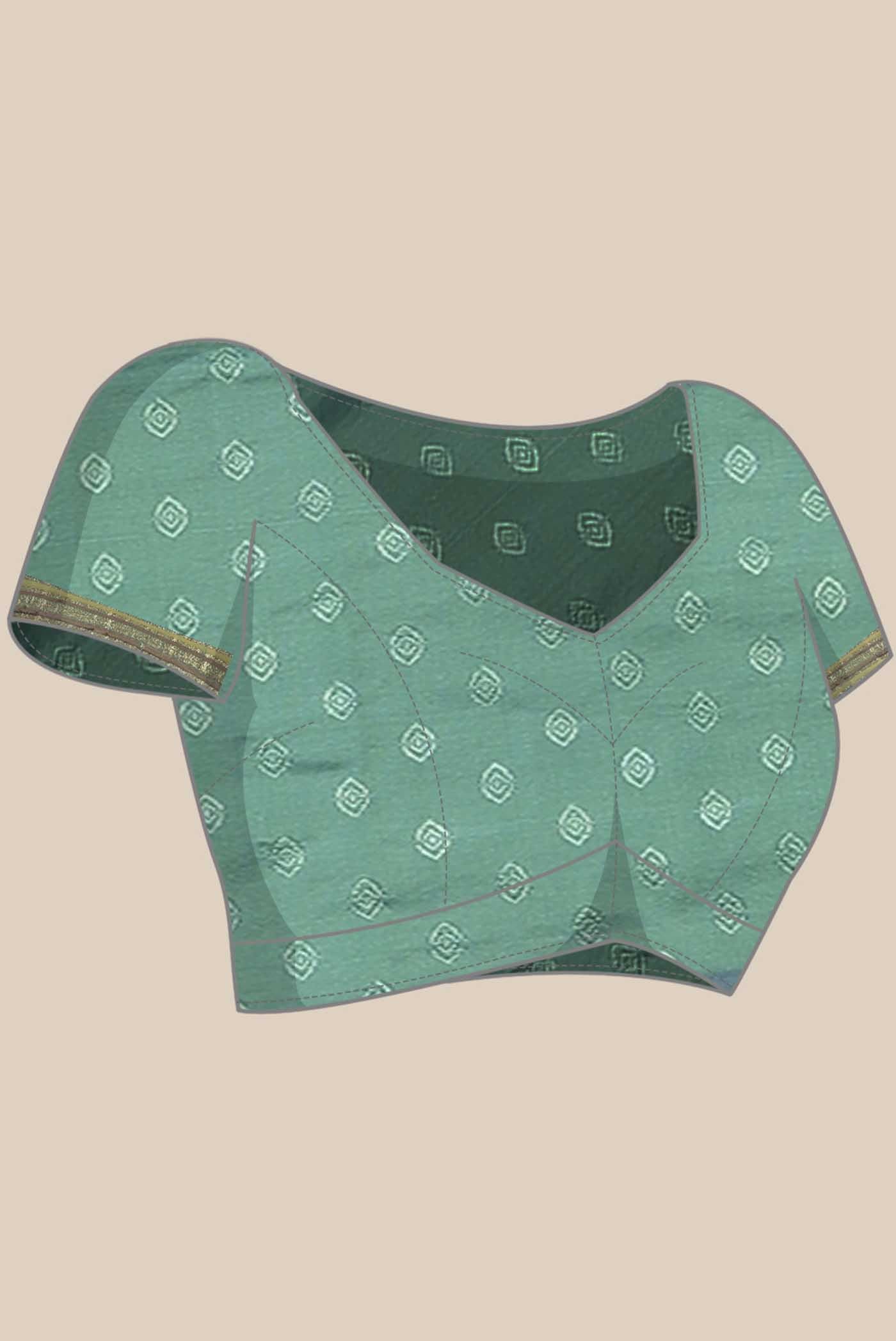 Green Blended Bangalore Silk Saree