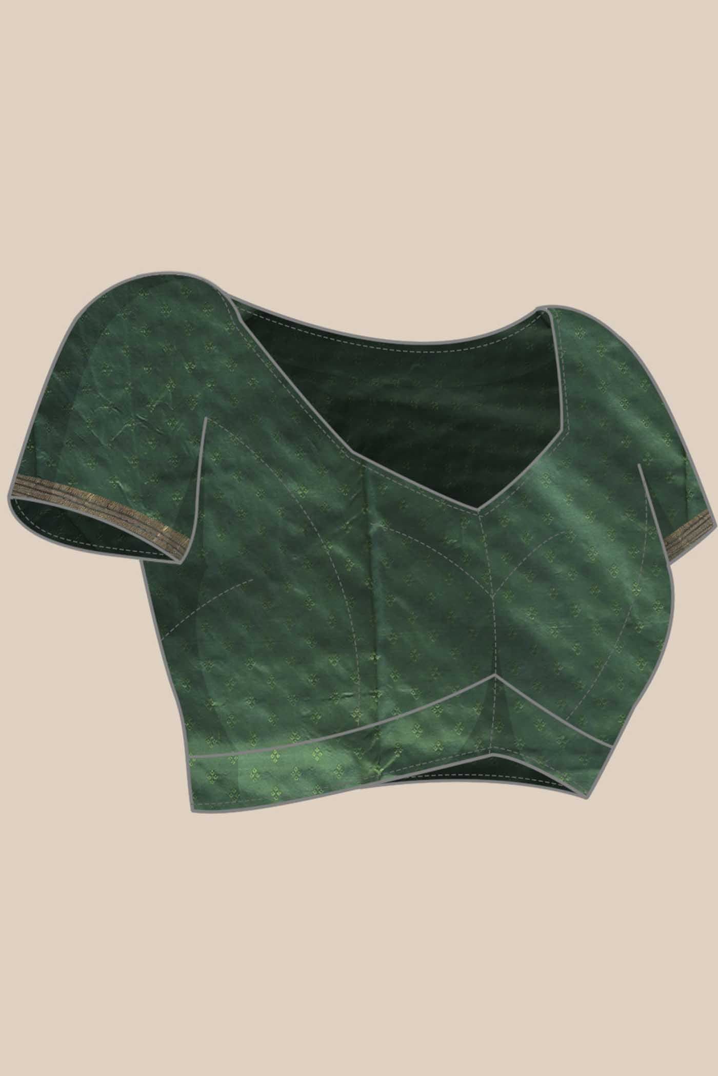 Green Blended Bangalore Silk Saree