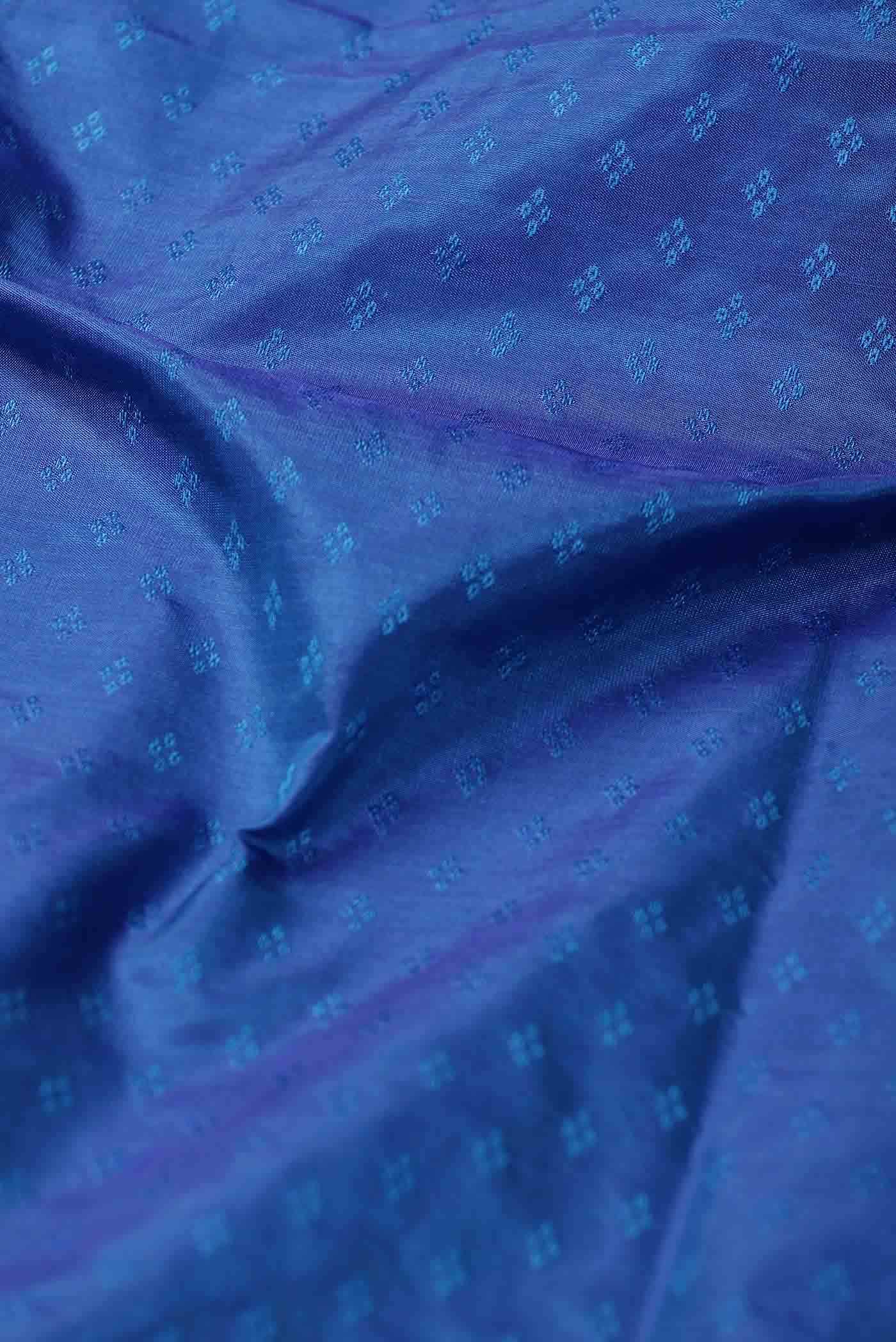 Blue Blended Bangalore Silk Saree