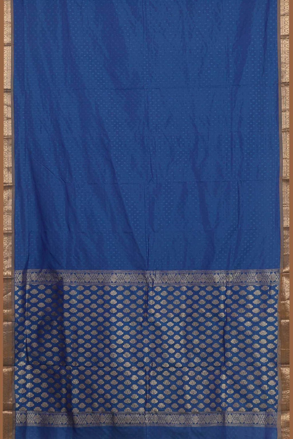 Blue Blended Bangalore Silk Saree