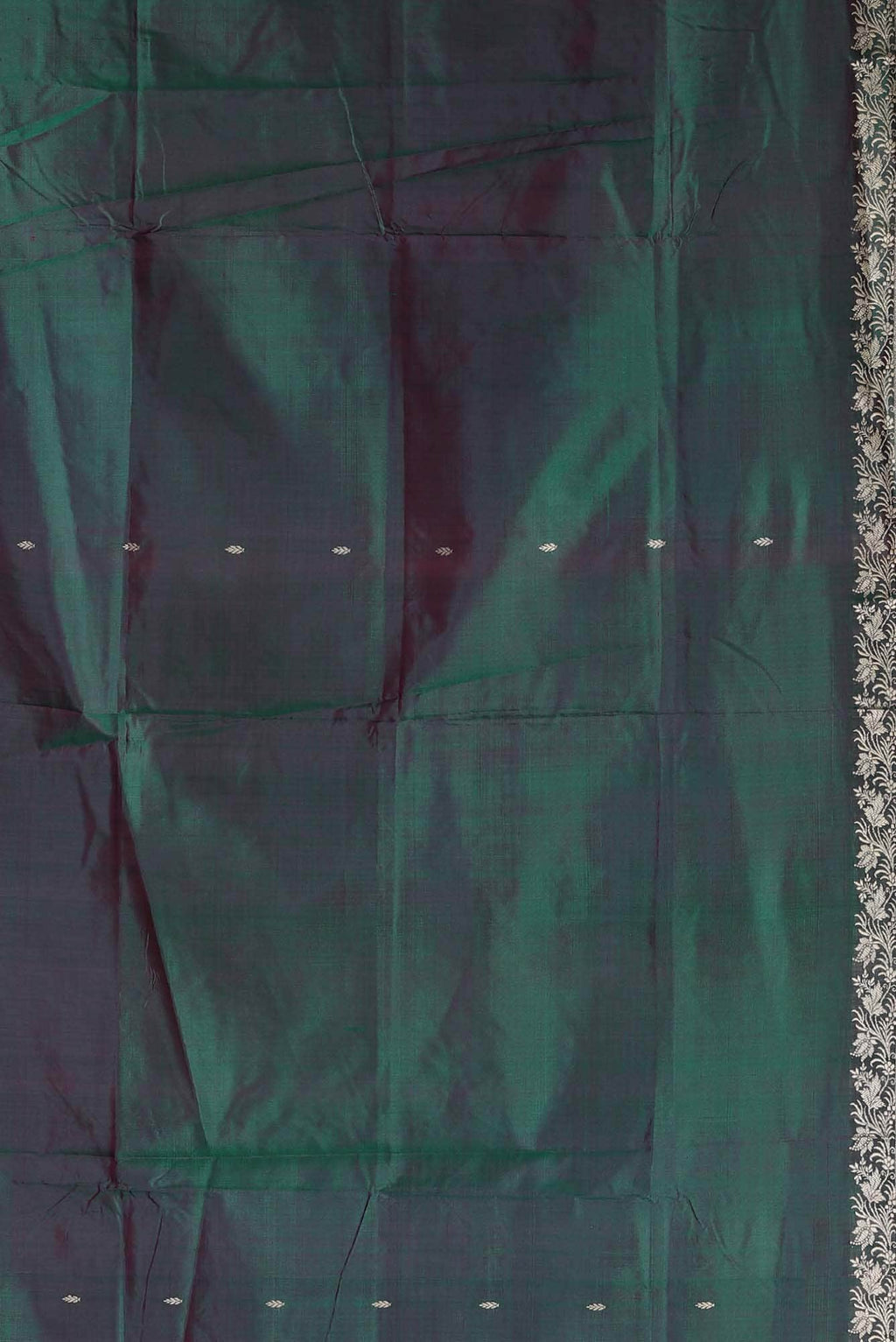 Green Banarasi Katan Silk Saree
