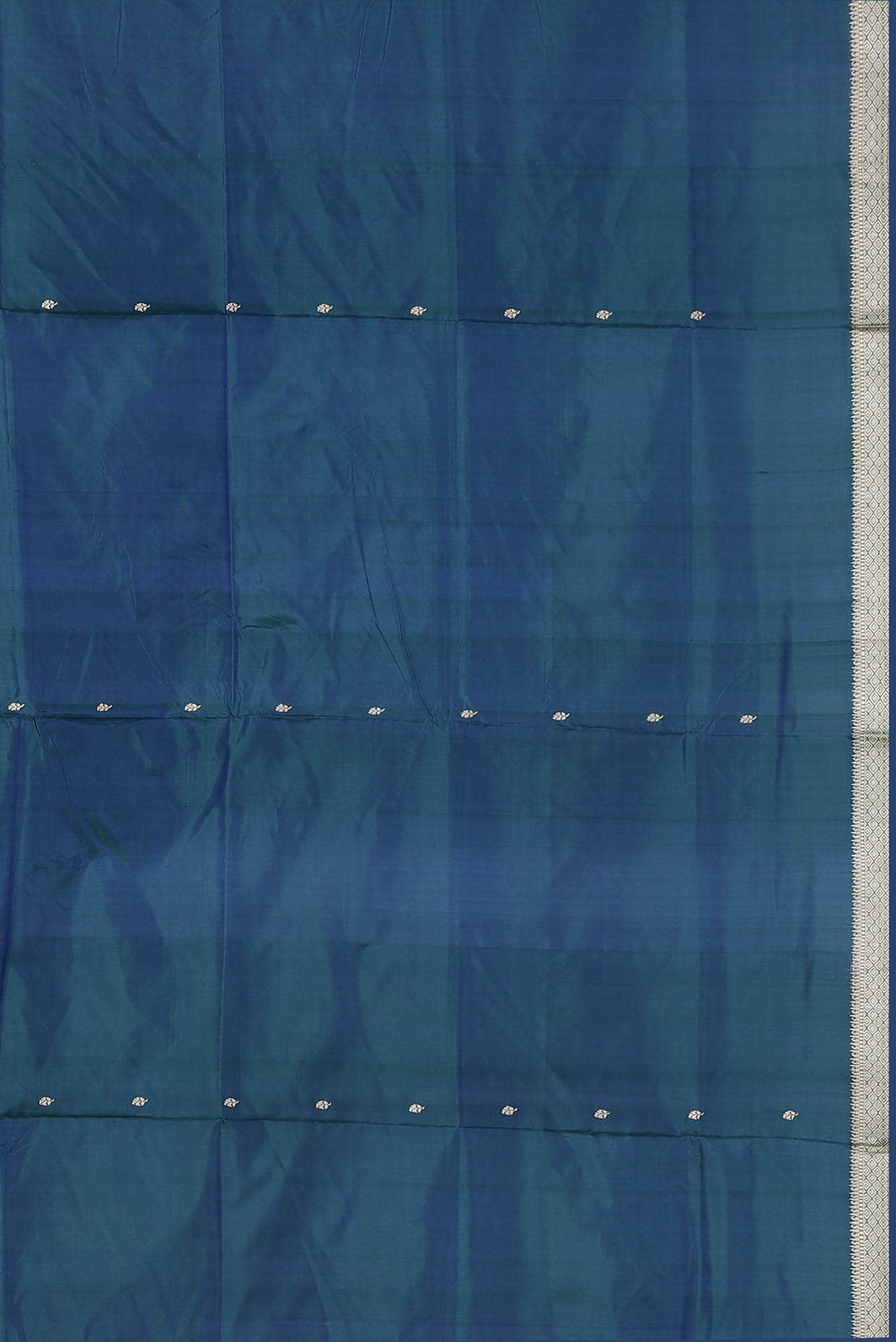 Blue Banarasi Katan Silk Saree