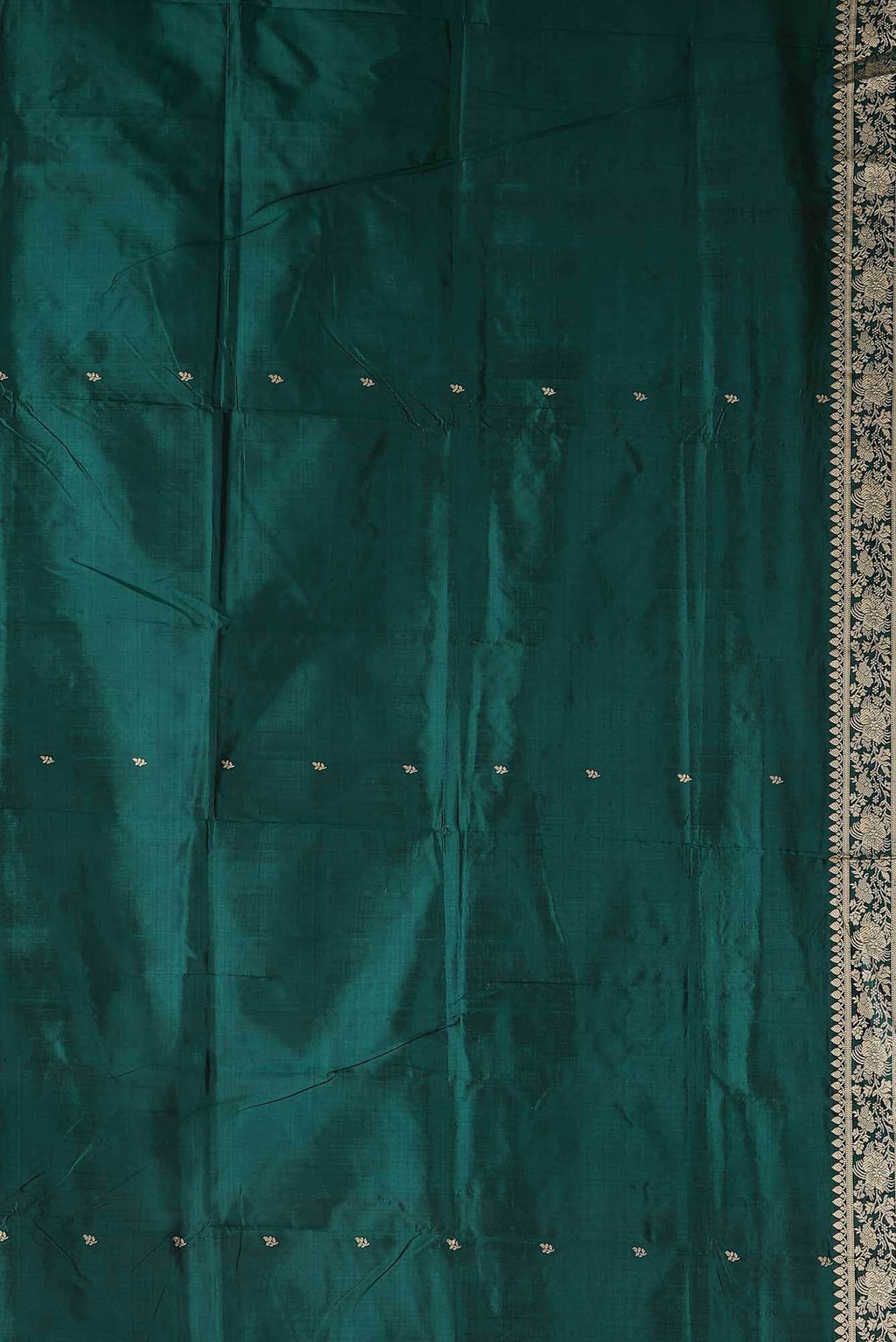 Green Banarasi Katan Silk Saree