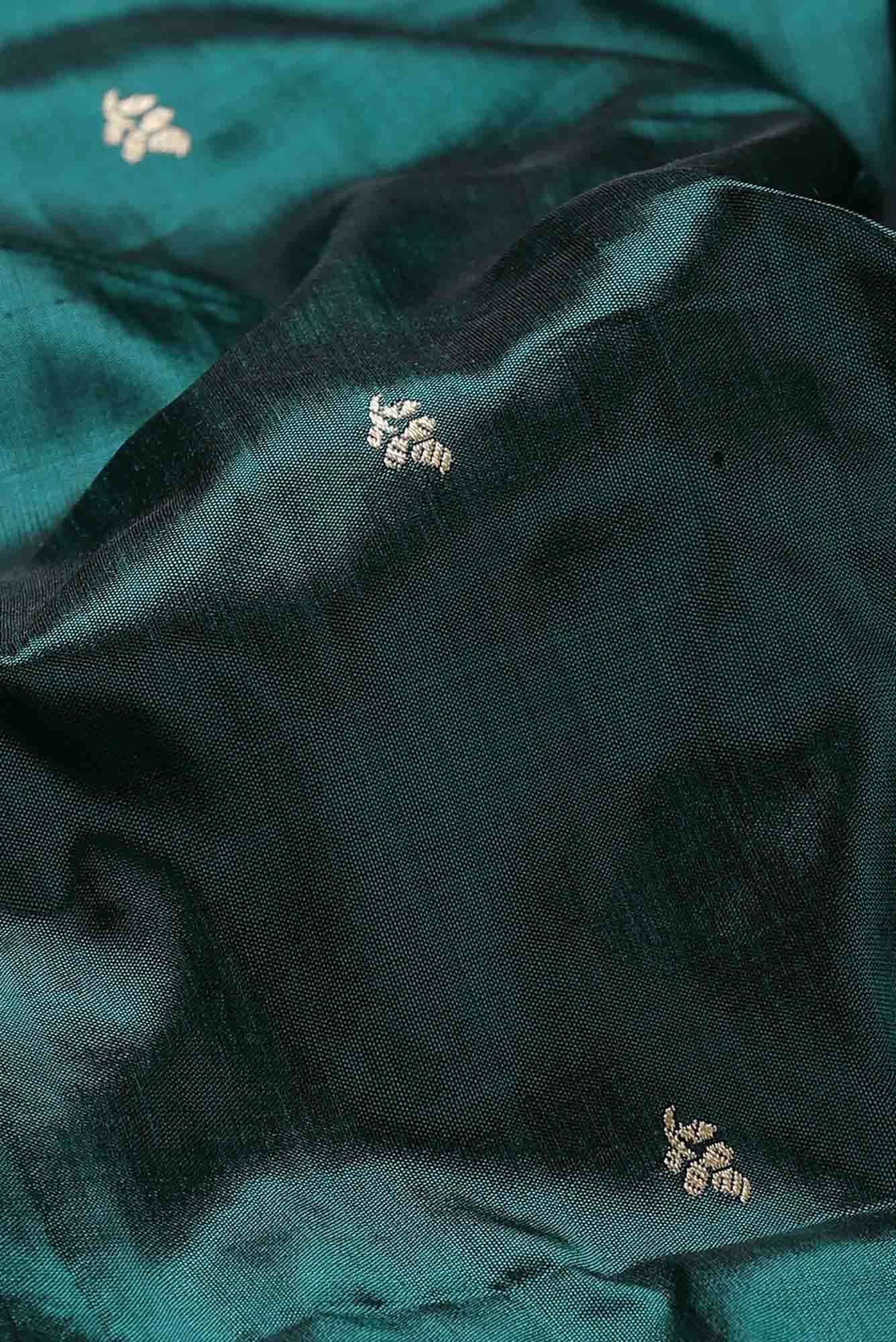 Green Banarasi Katan Silk Saree