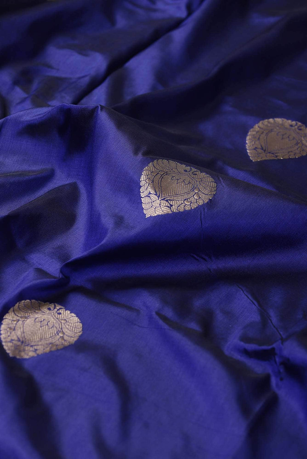 Blue Banarasi Katan Silk Saree
