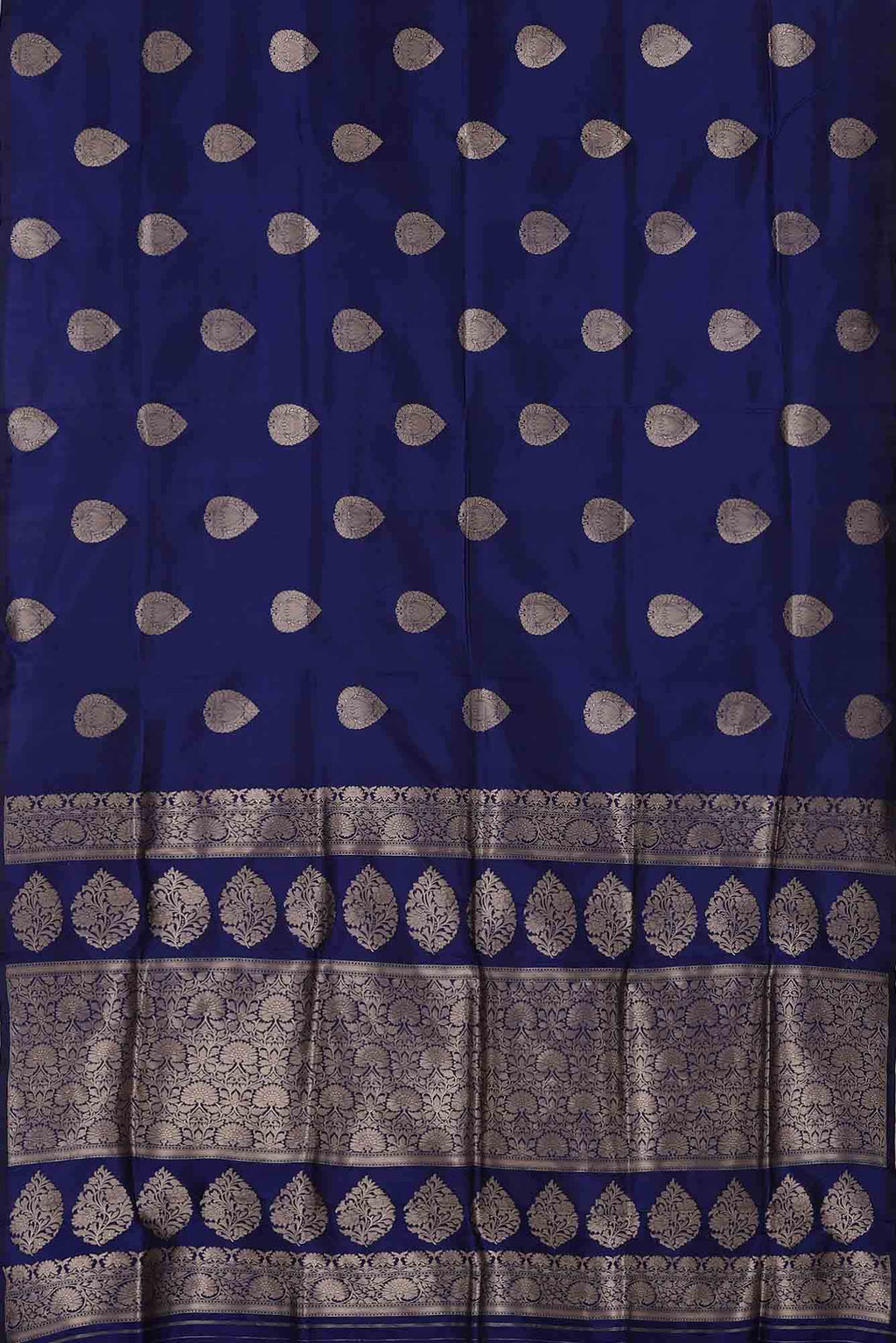 Blue Banarasi Katan Silk Saree