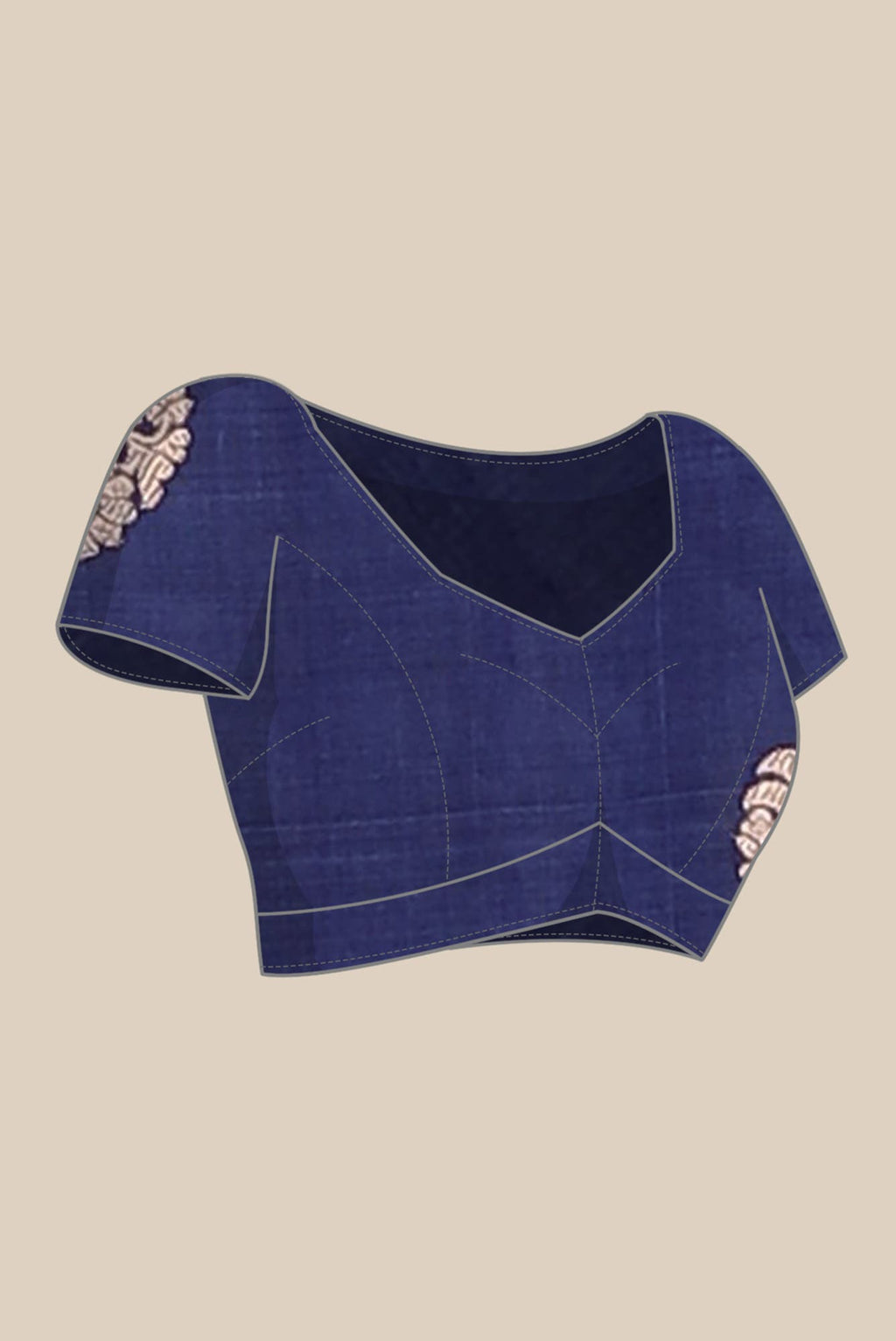 Blue Banarasi Katan Silk Saree