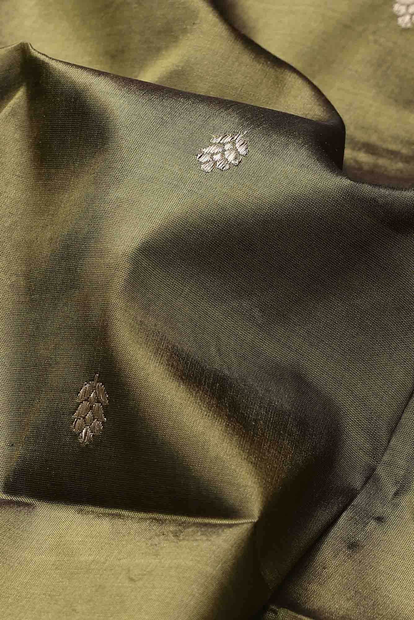 Green Banarasi Katan Silk Saree