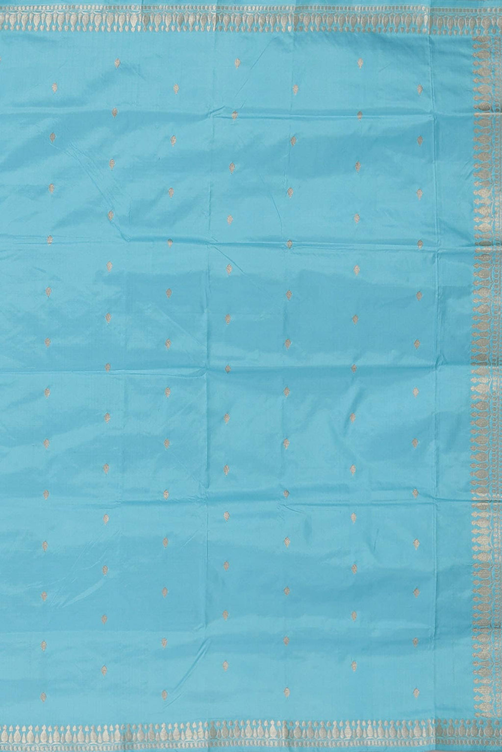 Blue Banarasi Katan Silk Saree