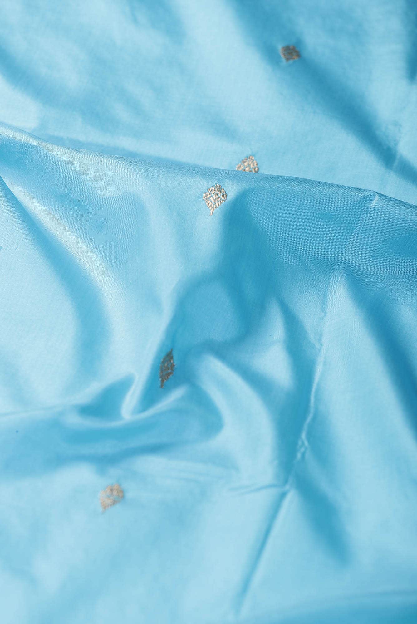 Blue Banarasi Katan Silk Saree