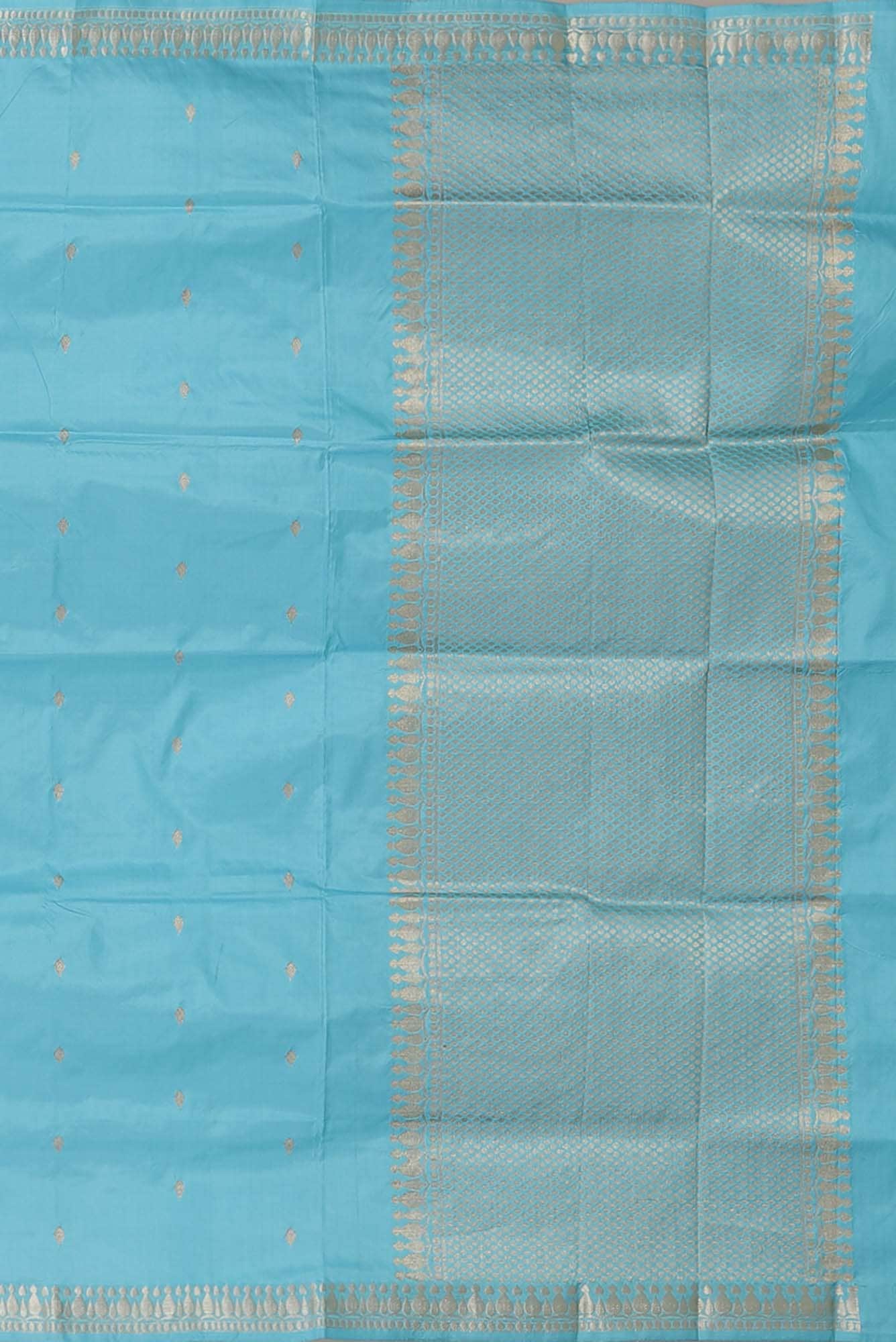 Blue Banarasi Katan Silk Saree