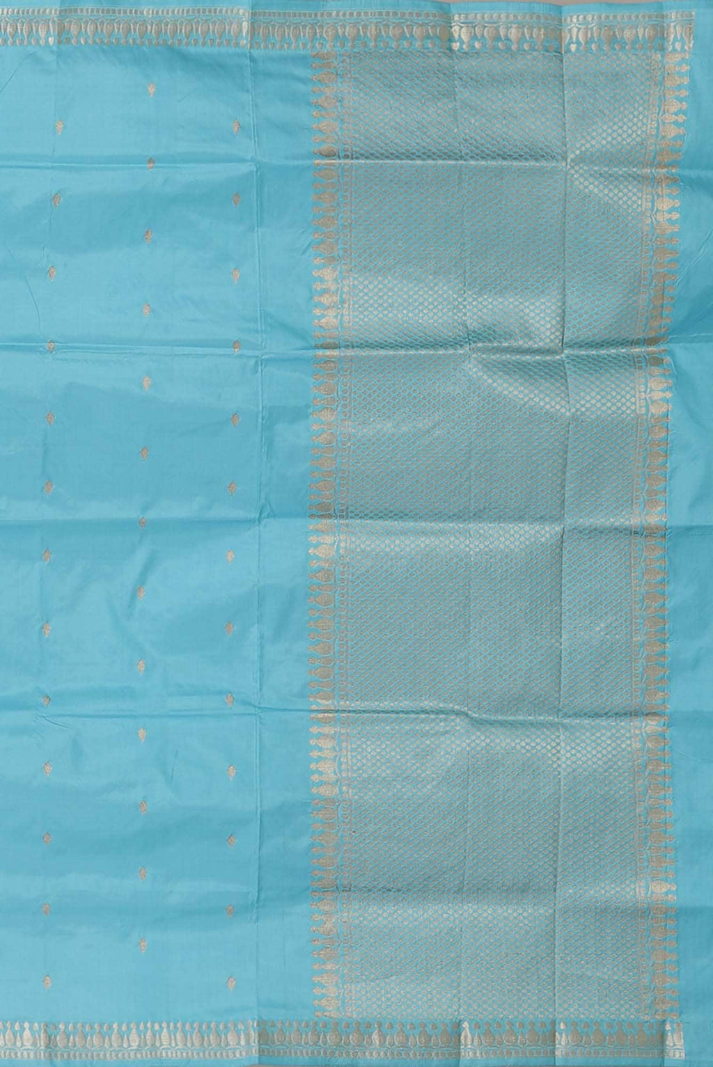 Blue Banarasi Katan Silk Saree