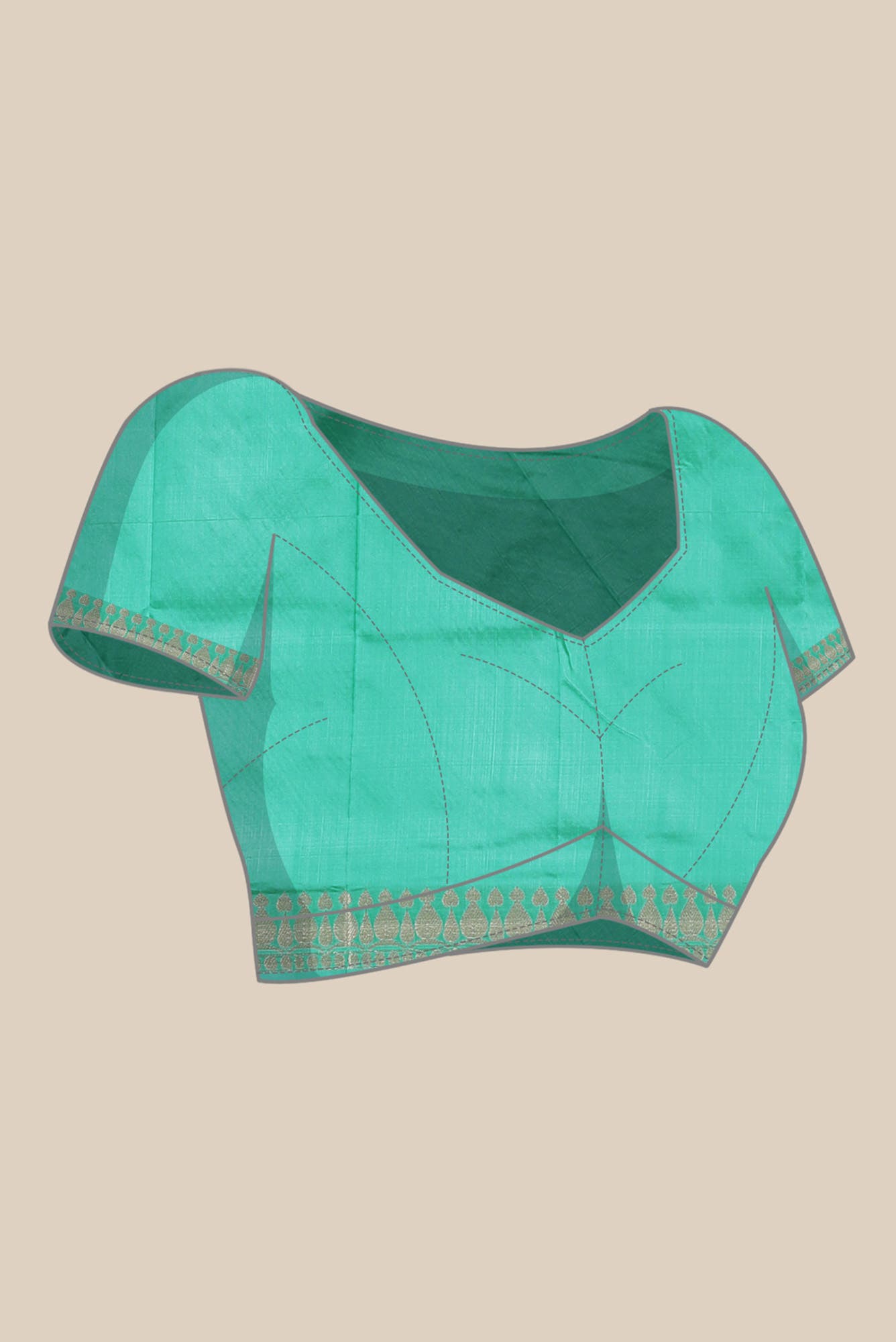 Green Banarasi Katan Silk Saree