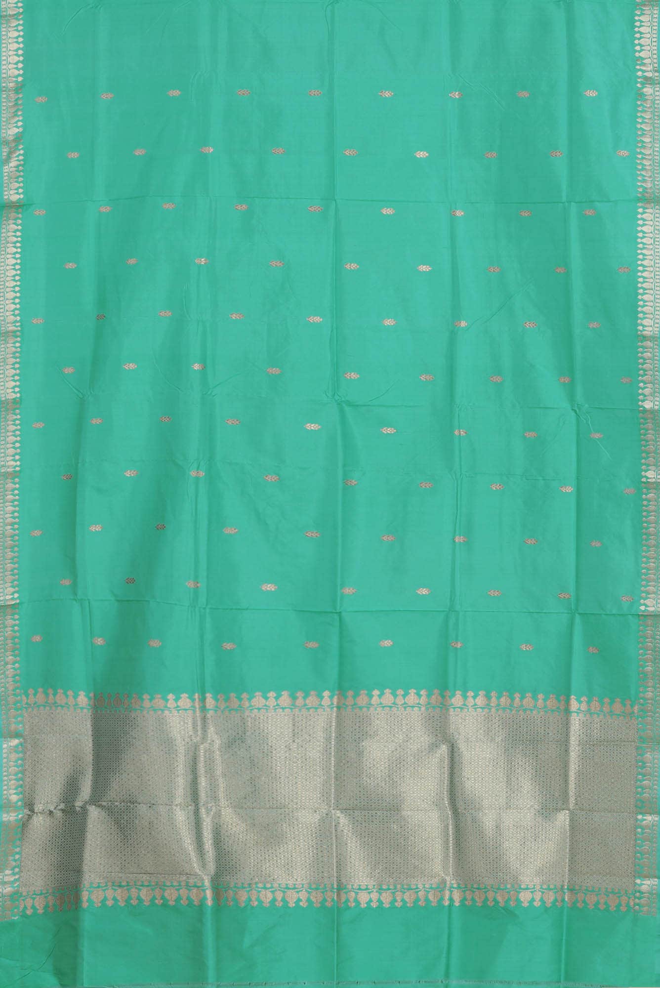 Green Banarasi Katan Silk Saree