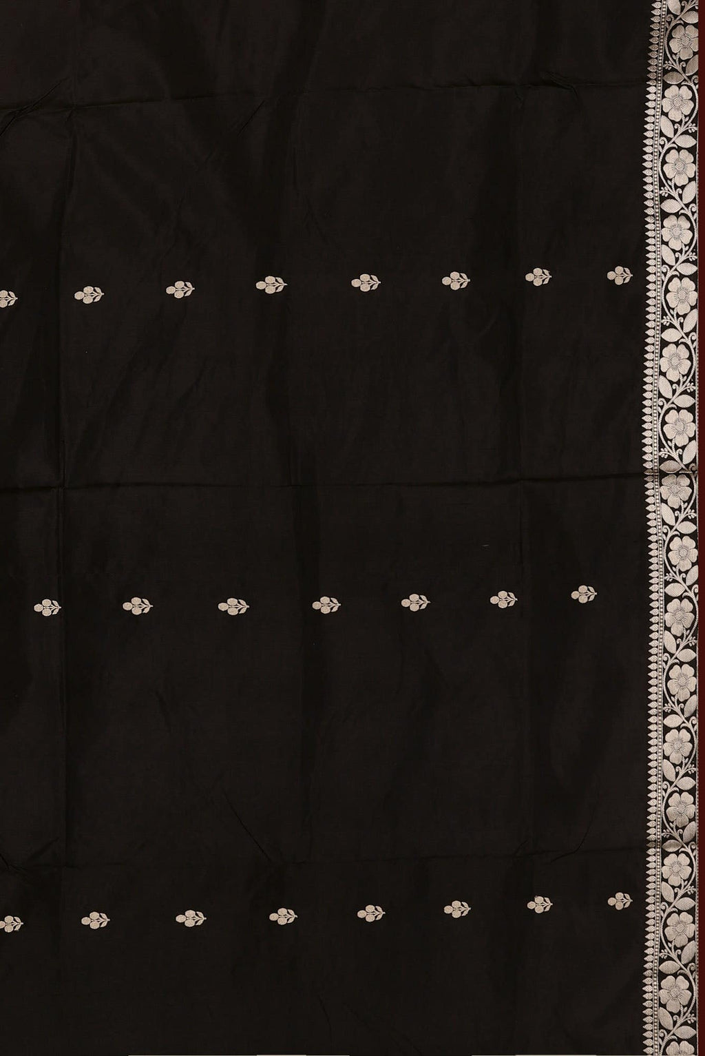 Black Banarasi Katan Silk Saree