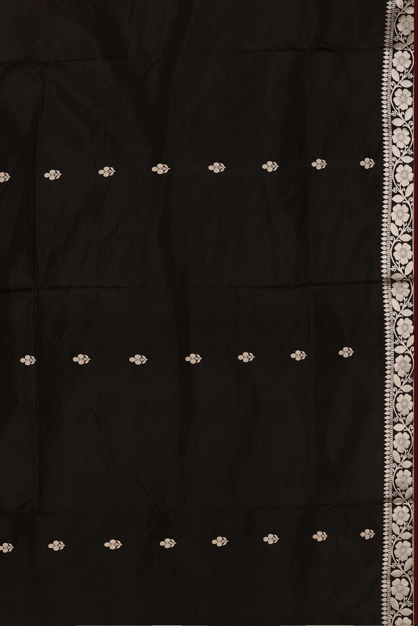 Black Banarasi Katan Silk Saree