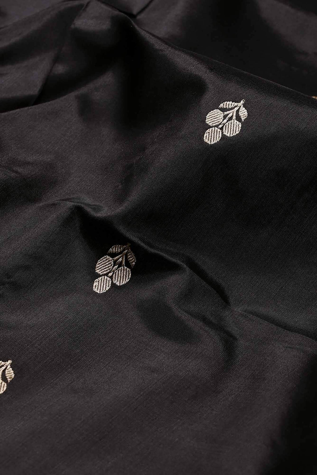 Black Banarasi Katan Silk Saree