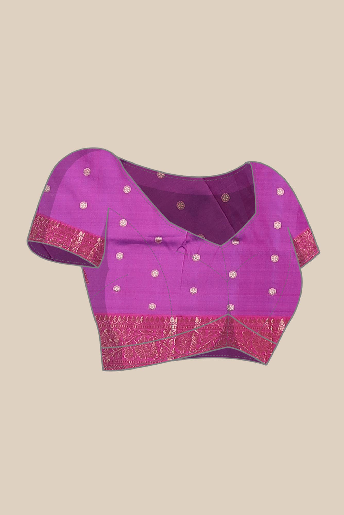 Blue Banarasi Katan Silk Saree