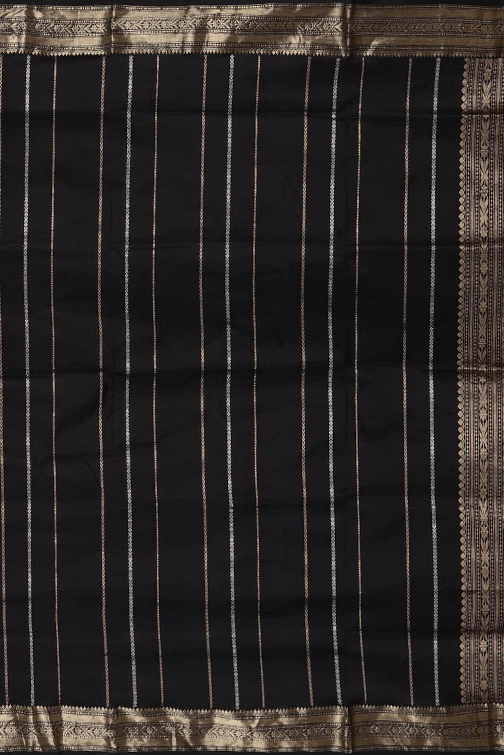Black Banarasi Katan Silk Saree