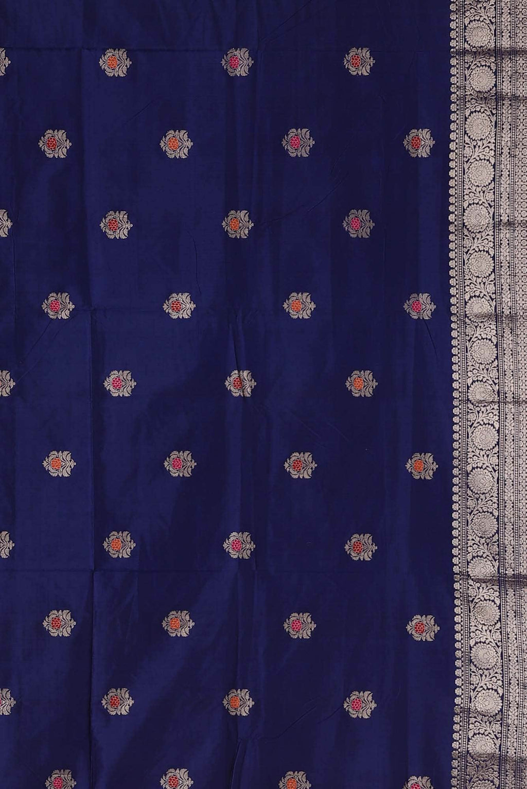 Blue Banarasi Katan Silk Saree