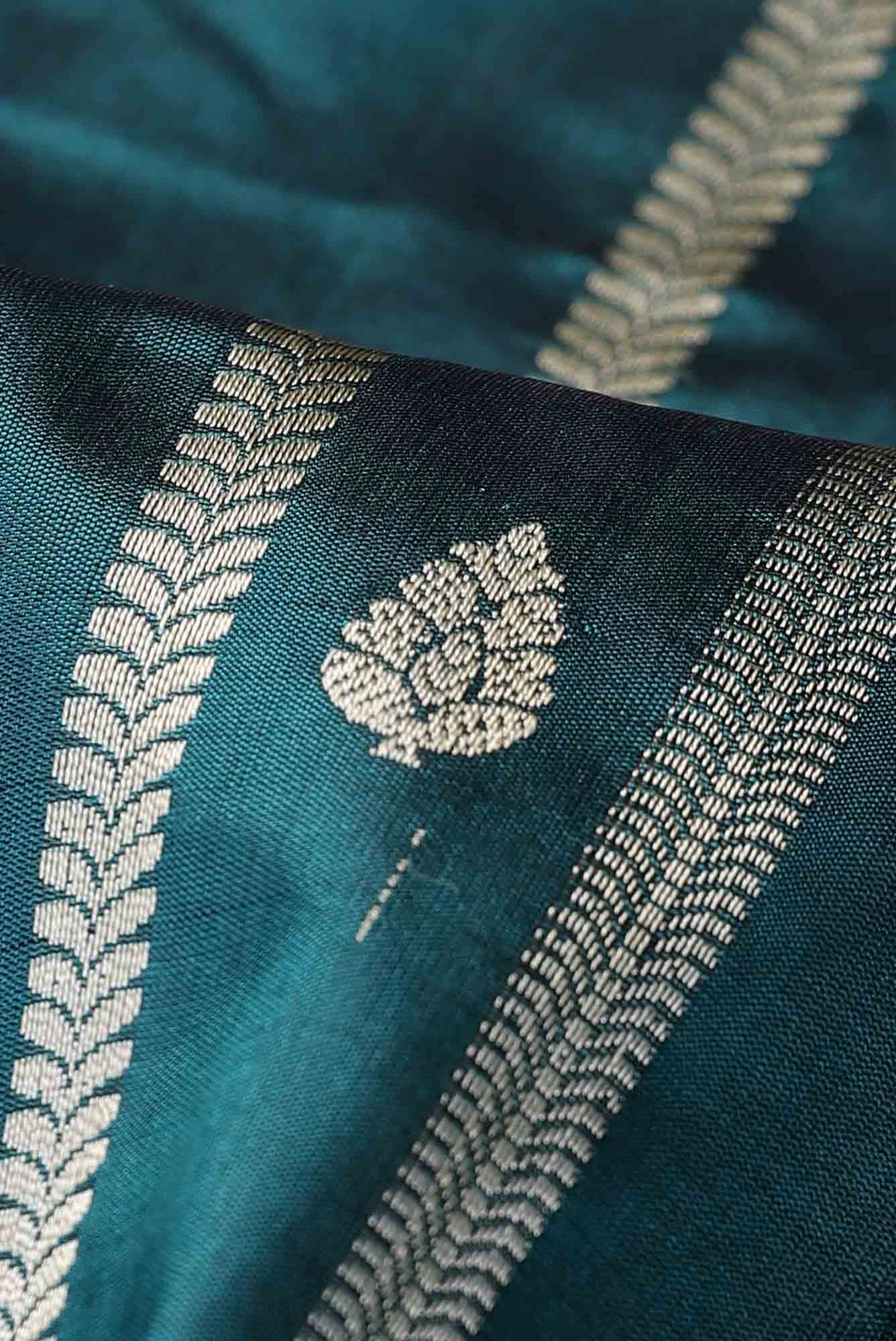 Green Banarasi Katan Silk Saree