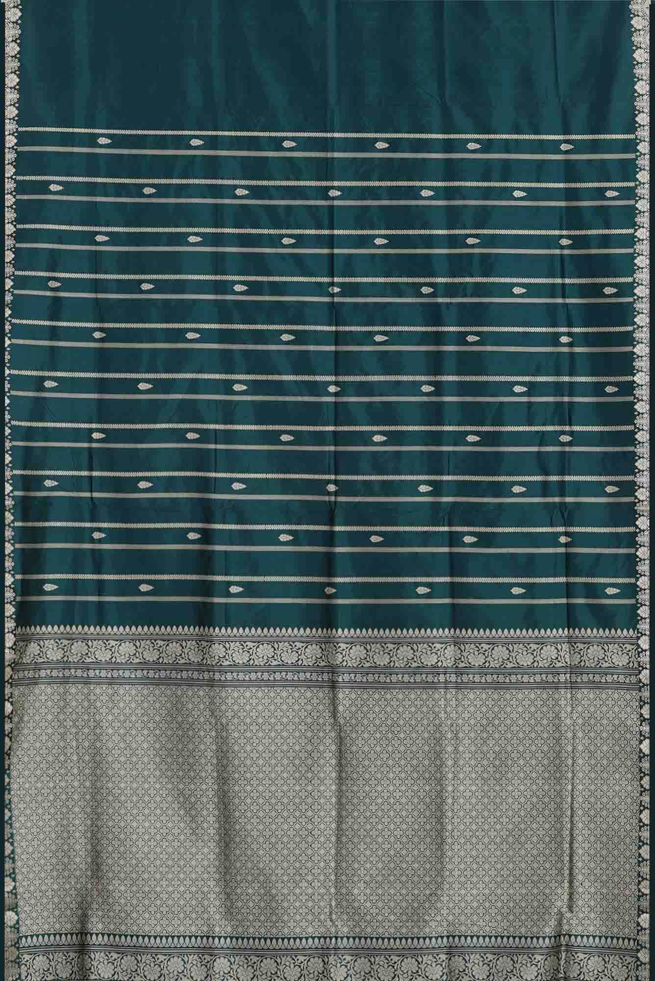 Green Banarasi Katan Silk Saree