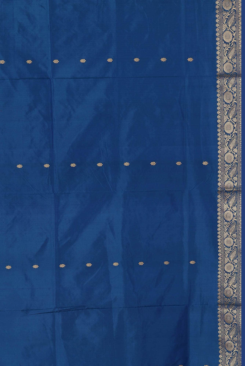Blue Banarasi Katan Silk Saree