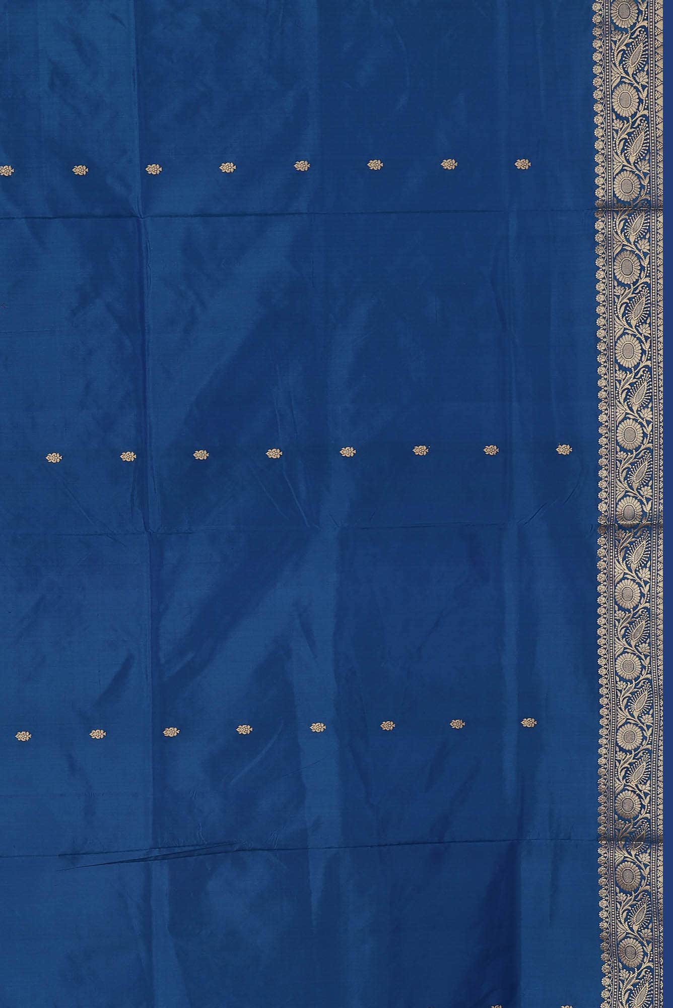 Blue Banarasi Katan Silk Saree