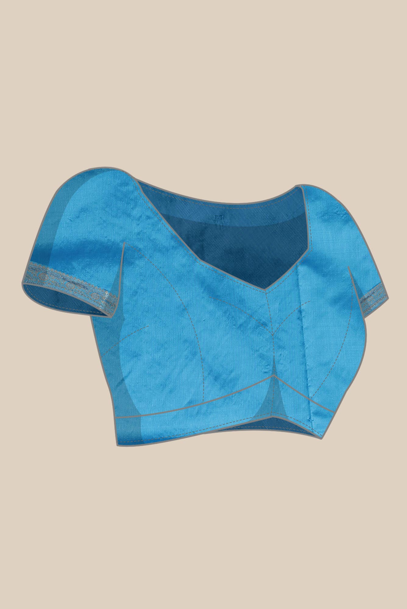 Blue Banarasi Katan Silk Saree