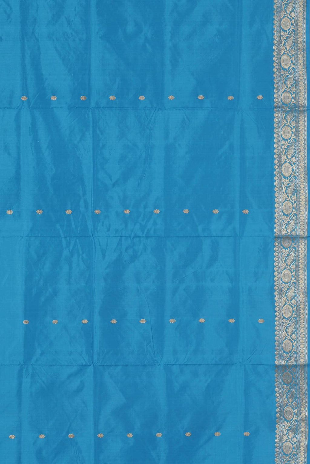 Blue Banarasi Katan Silk Saree