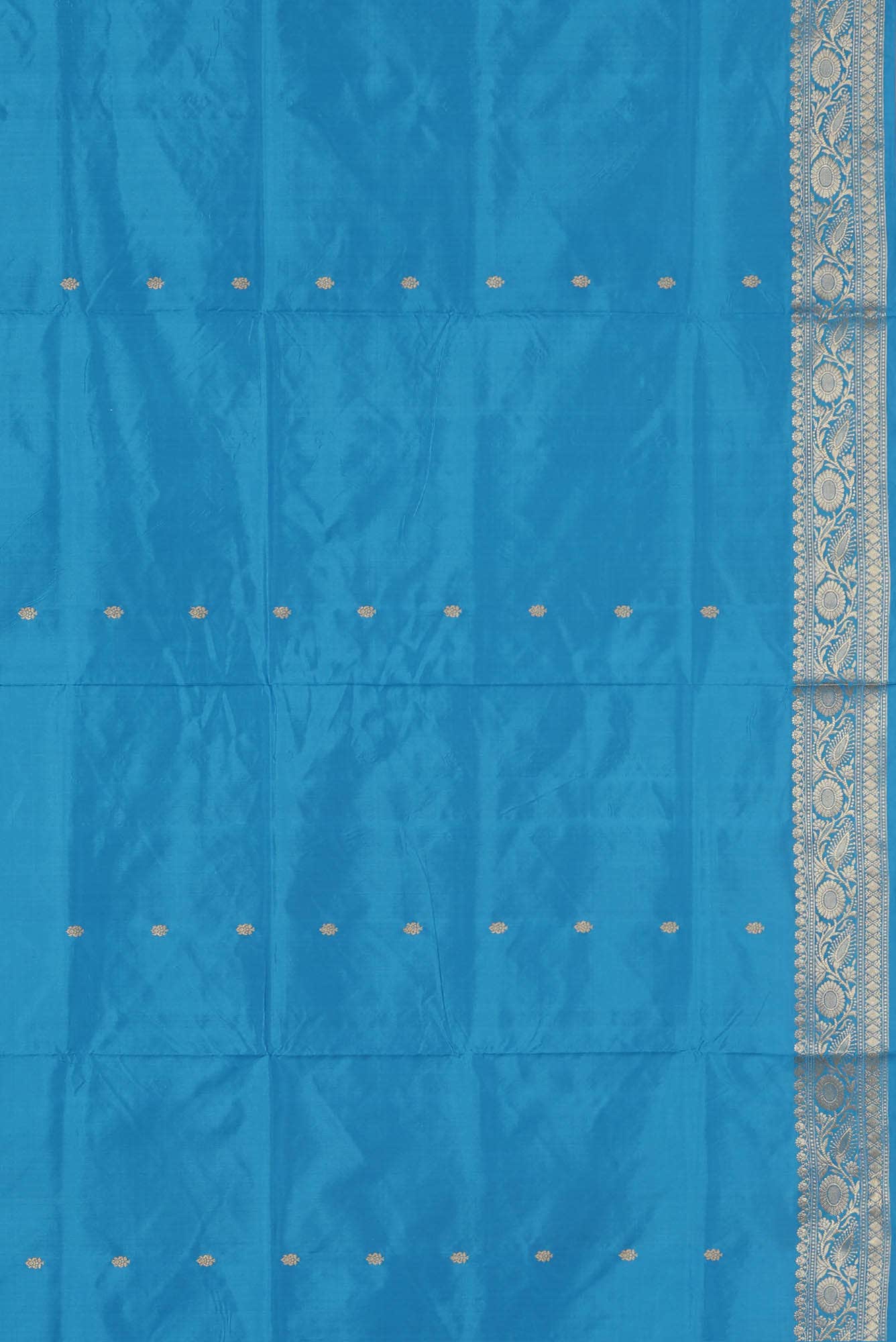 Blue Banarasi Katan Silk Saree