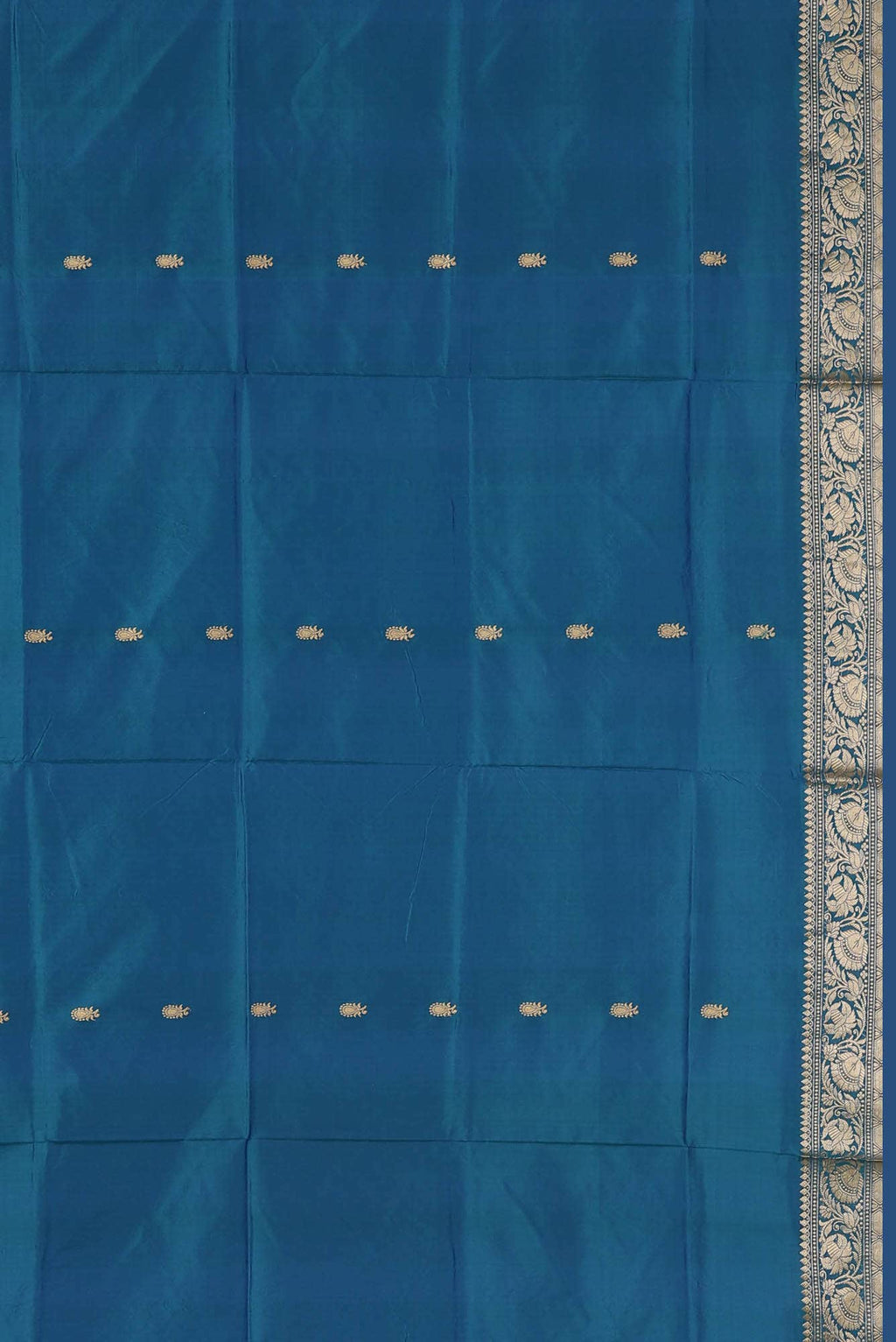 Blue Banarasi Katan Silk Saree