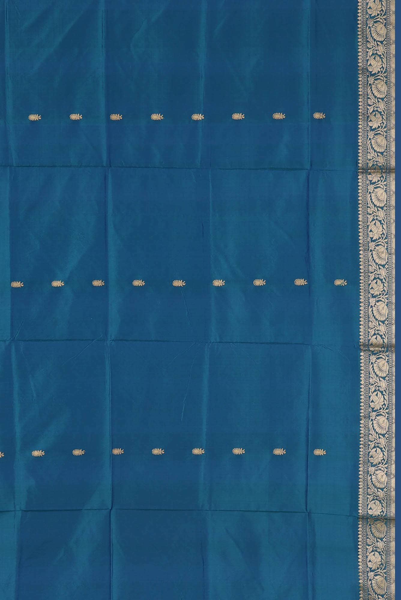 Blue Banarasi Katan Silk Saree