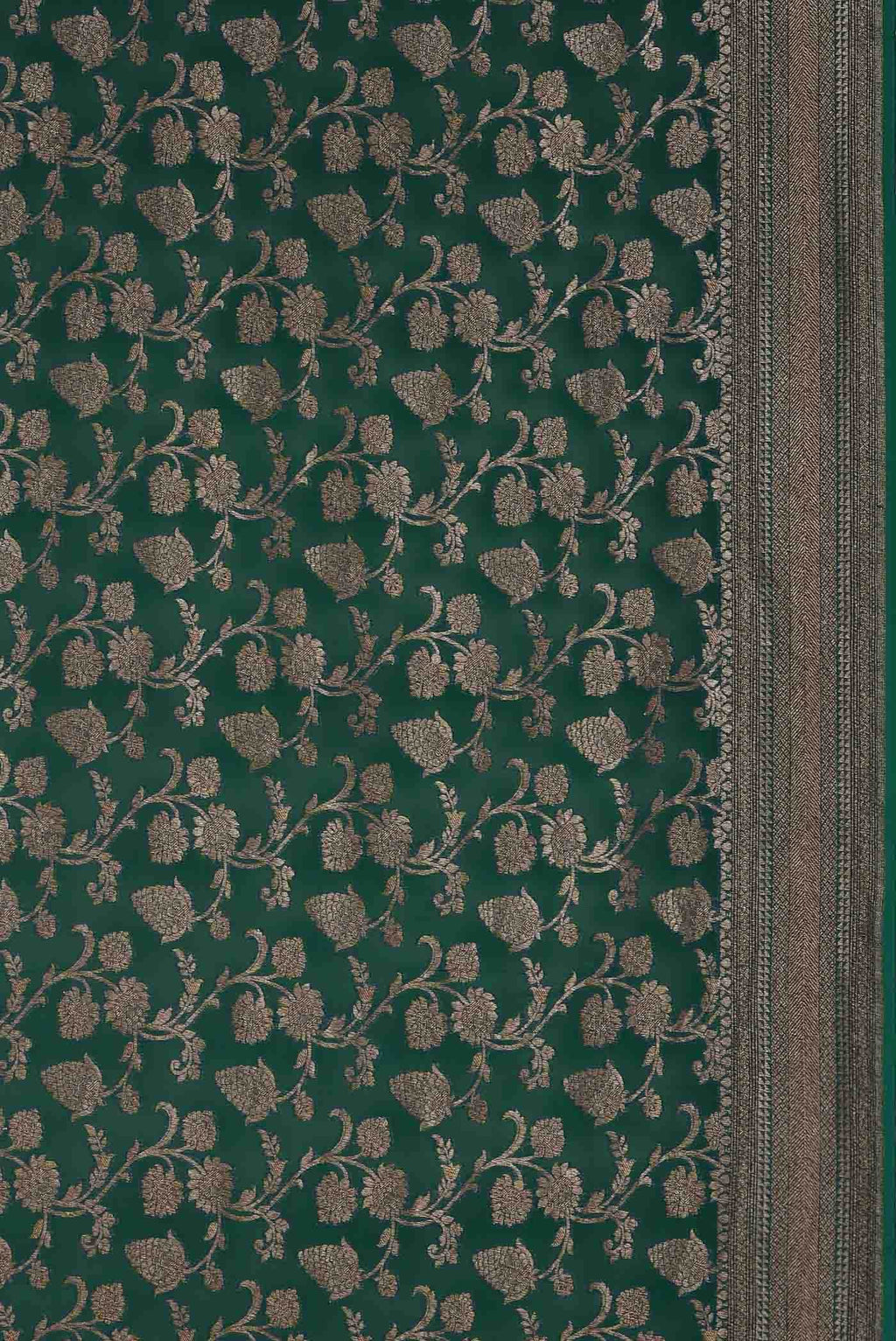 Green Banarasi Georgette Saree