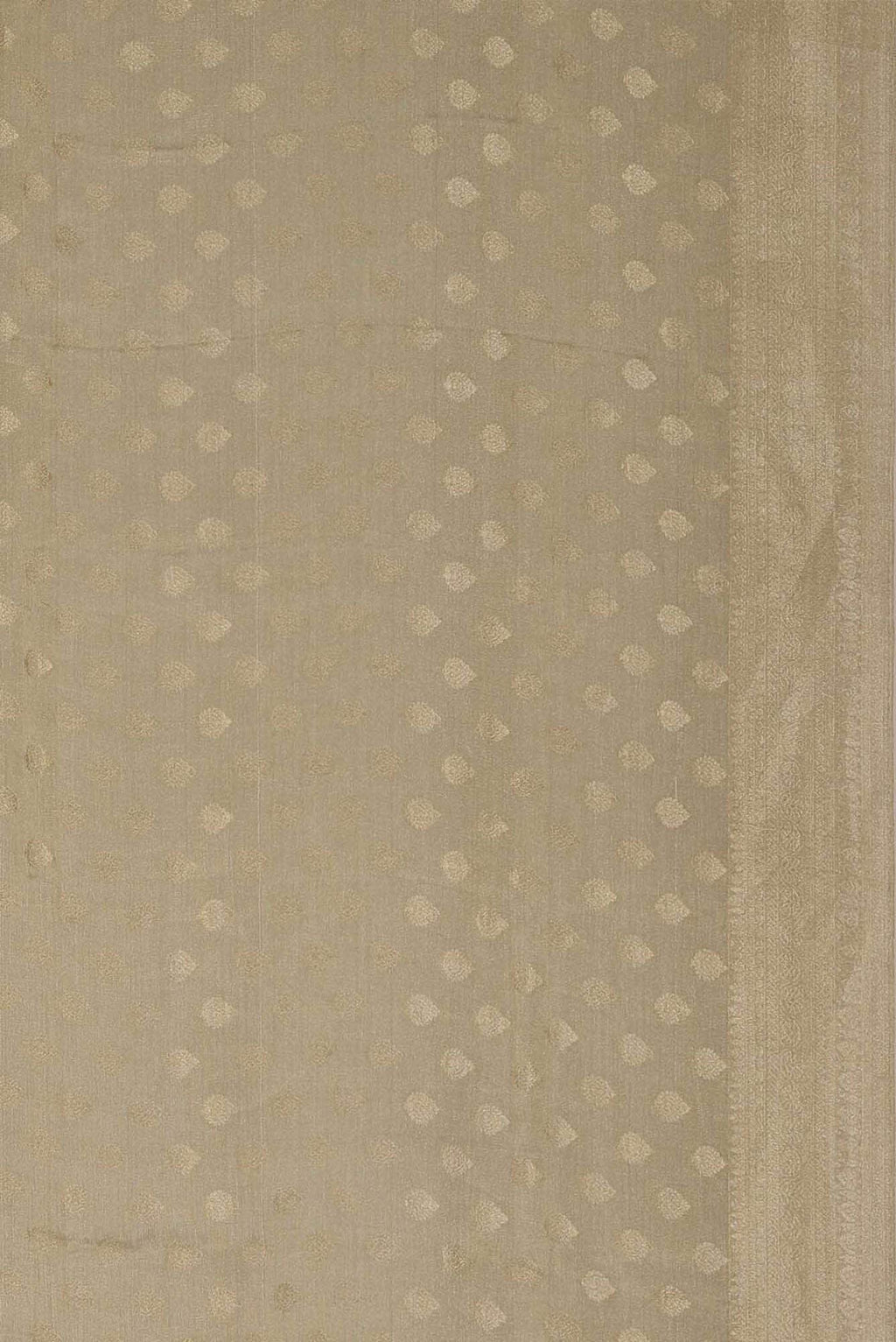 Beige Mysore Georgette Saree
