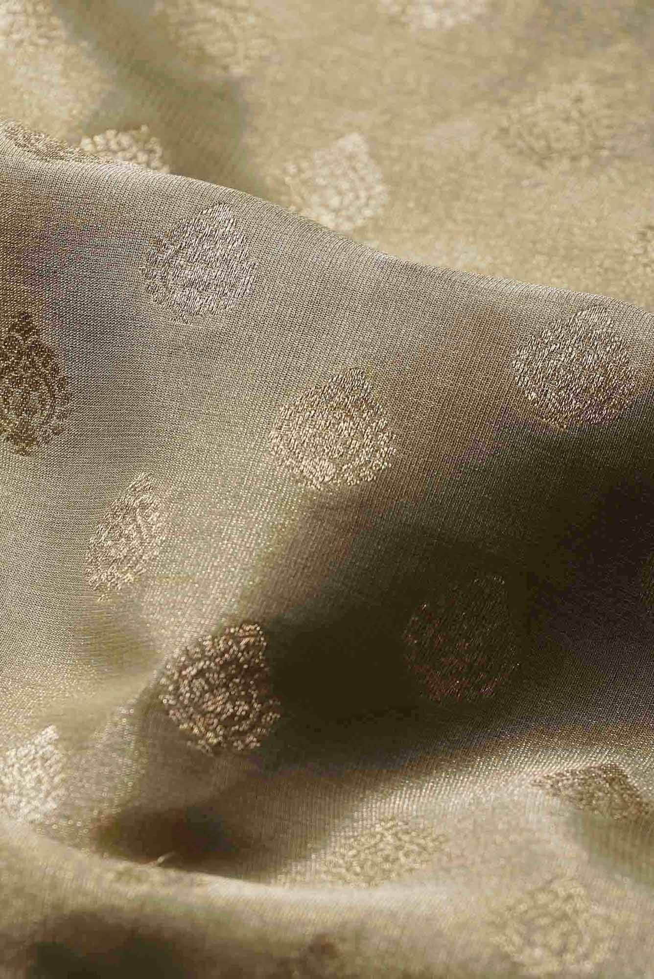 Beige Mysore Georgette Saree