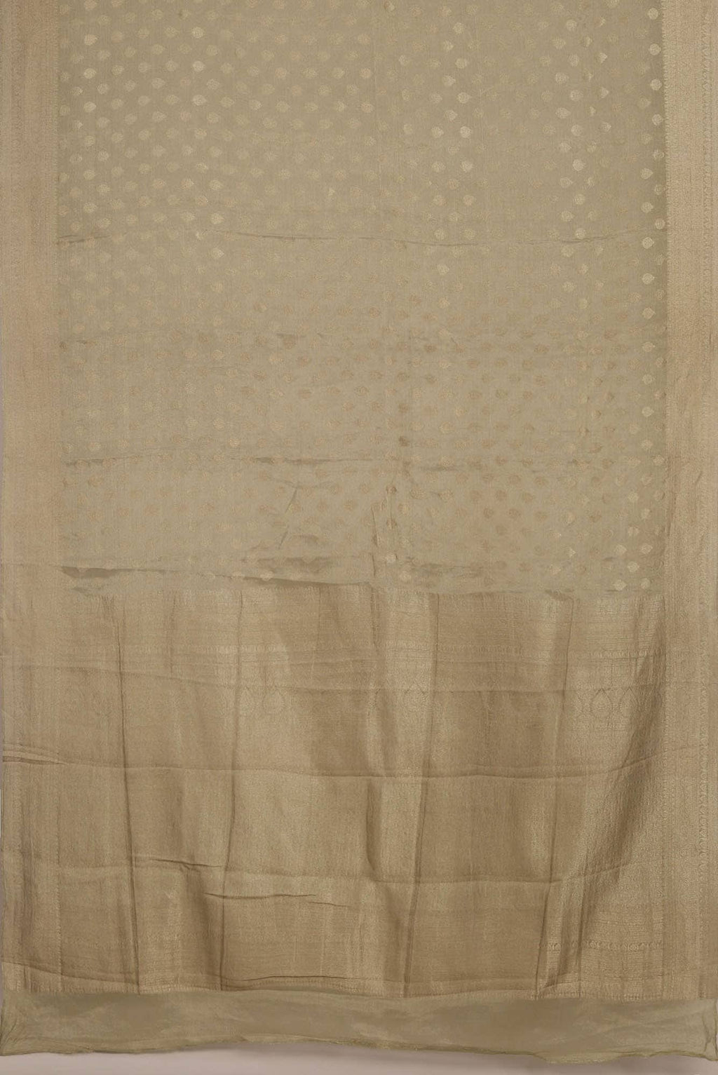 Beige Mysore Georgette Saree