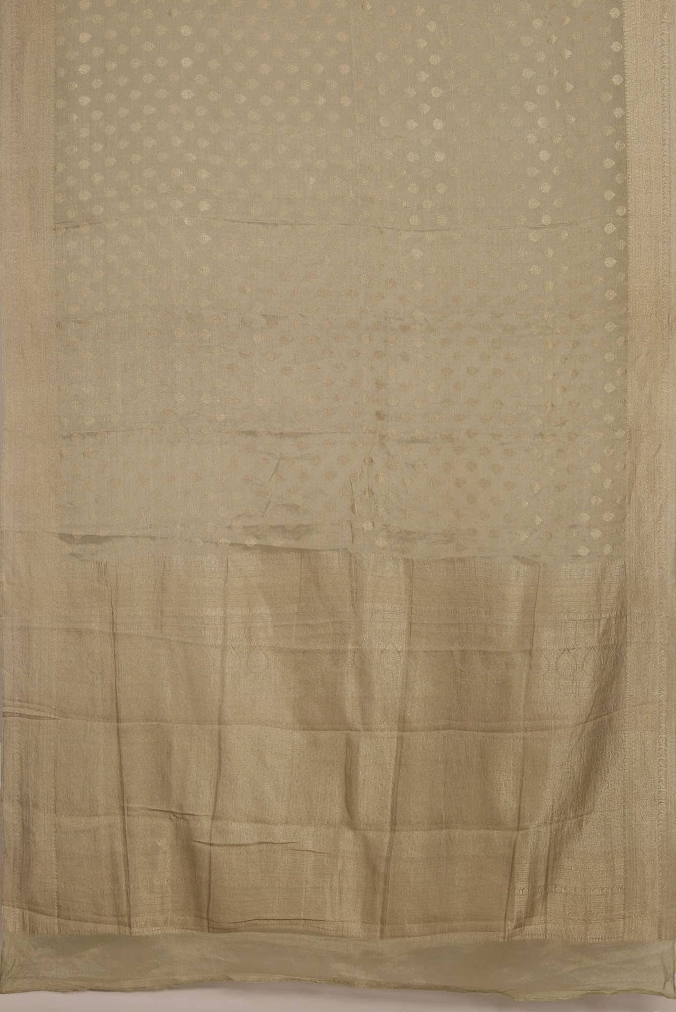 Beige Mysore Georgette Saree