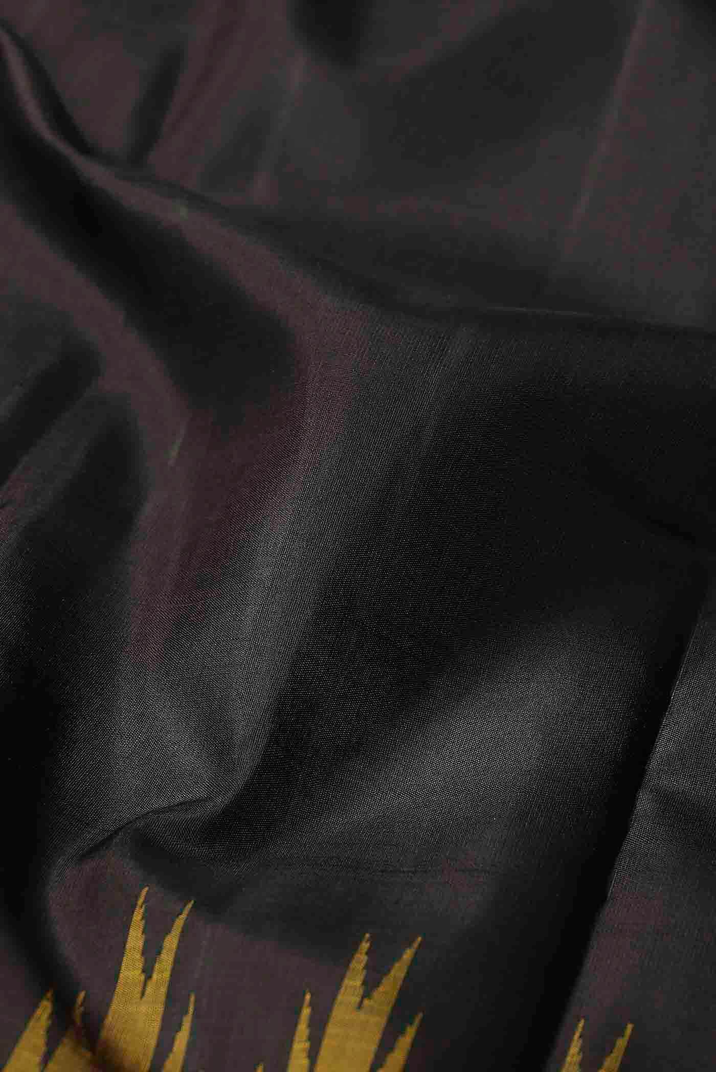 Black Kanchipuram Silk Saree