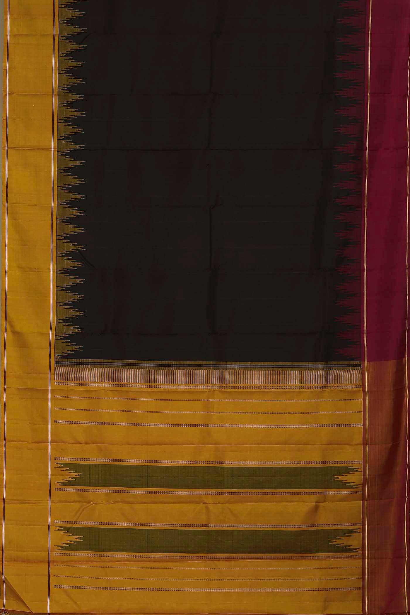 Black Kanchipuram Silk Saree