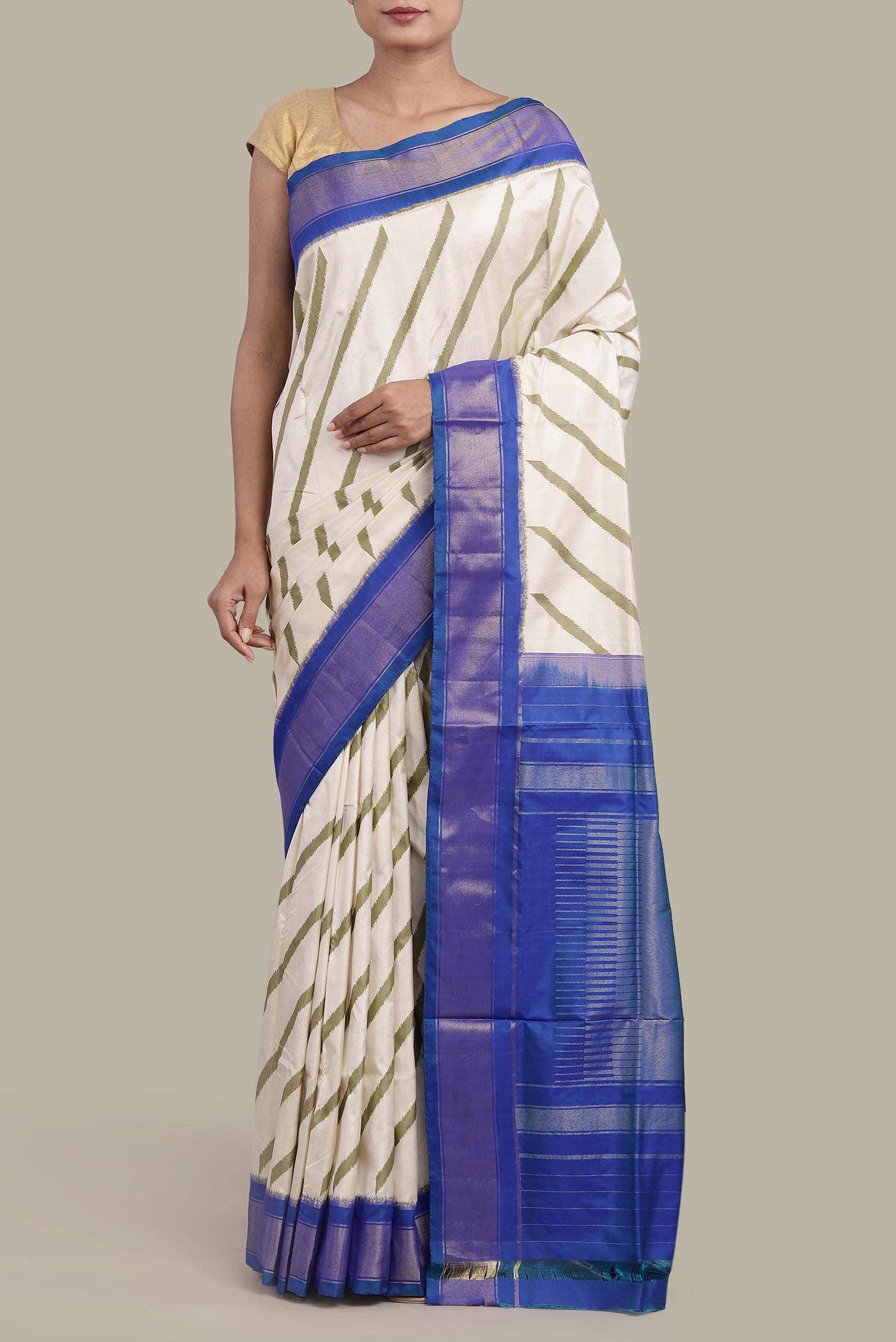 Black Pochampally Silk Saree