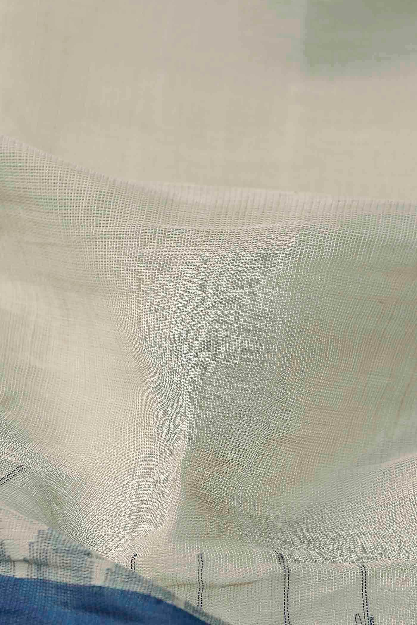 Cream Mangalagiri Cotton Saree