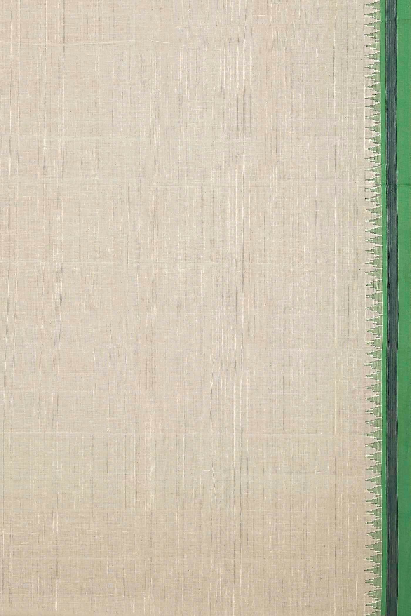 Cream Mangalagiri Cotton Saree