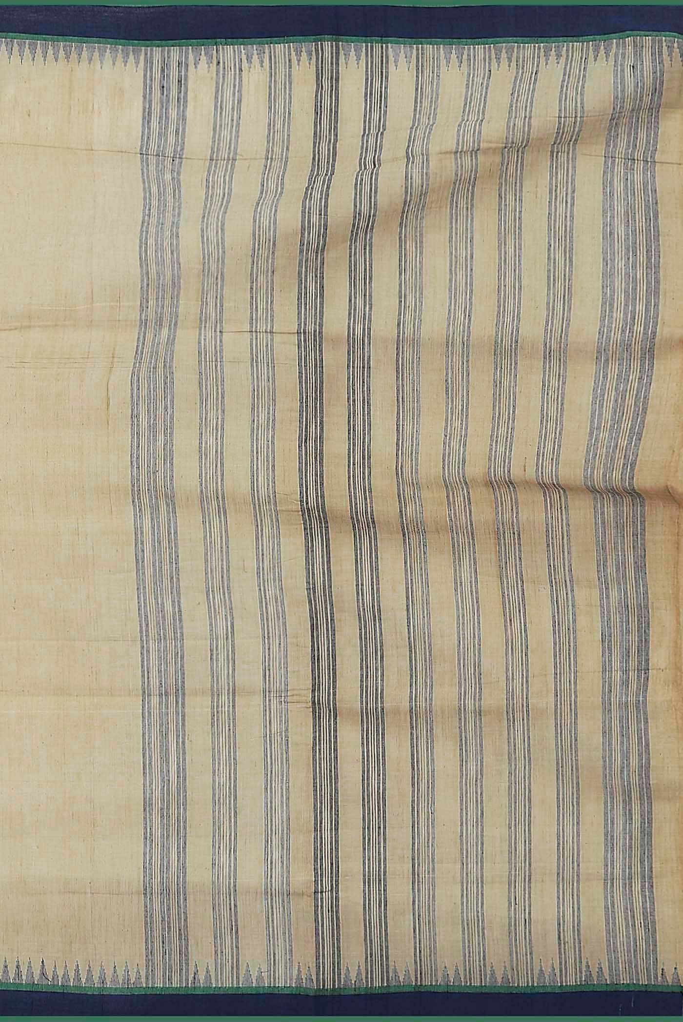 Cream Mangalagiri Cotton Saree